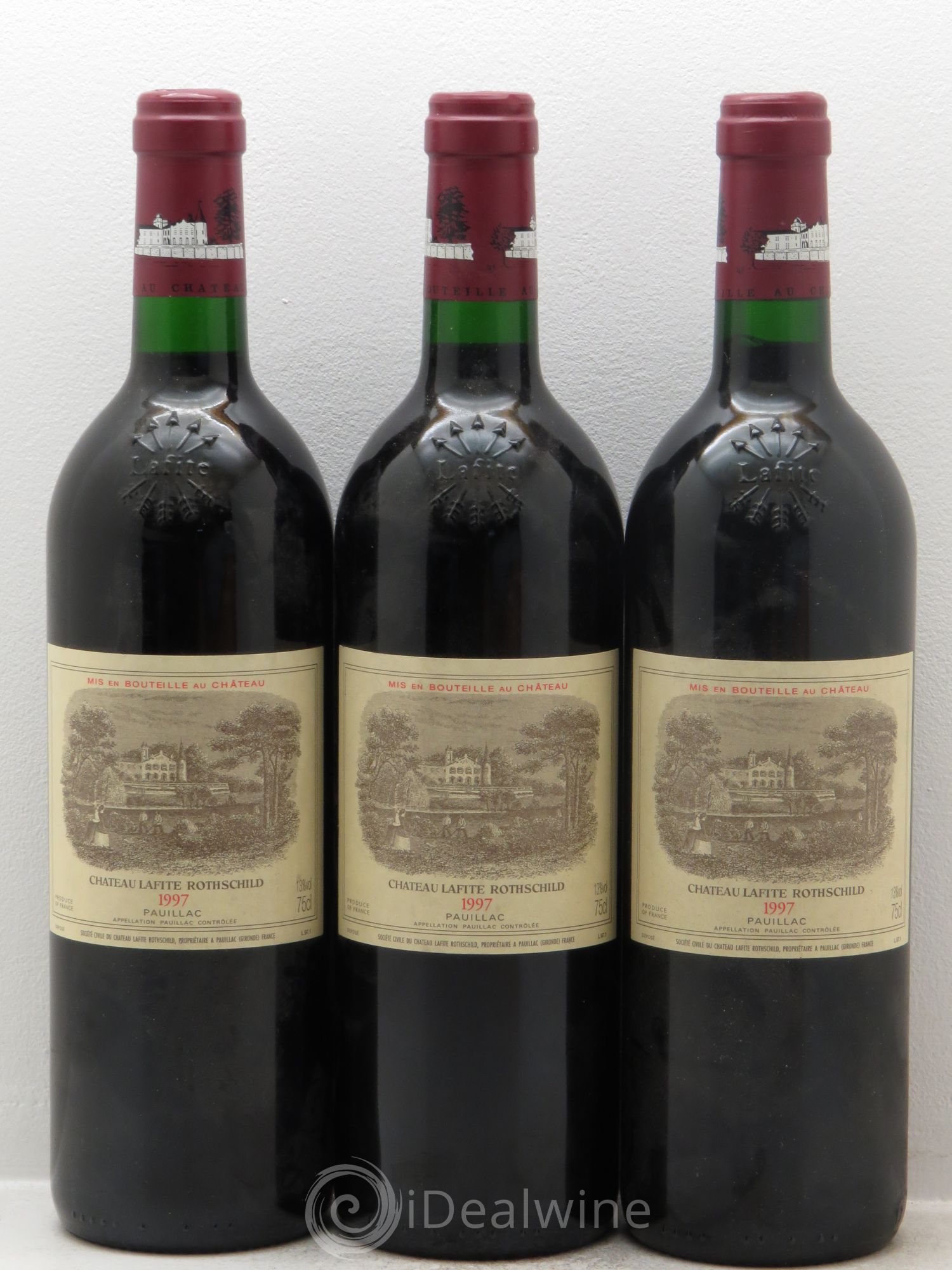 Château Lafite Rothschild 1er Grand Cru Classé 1997 - Lot de 3 bouteilles - 0