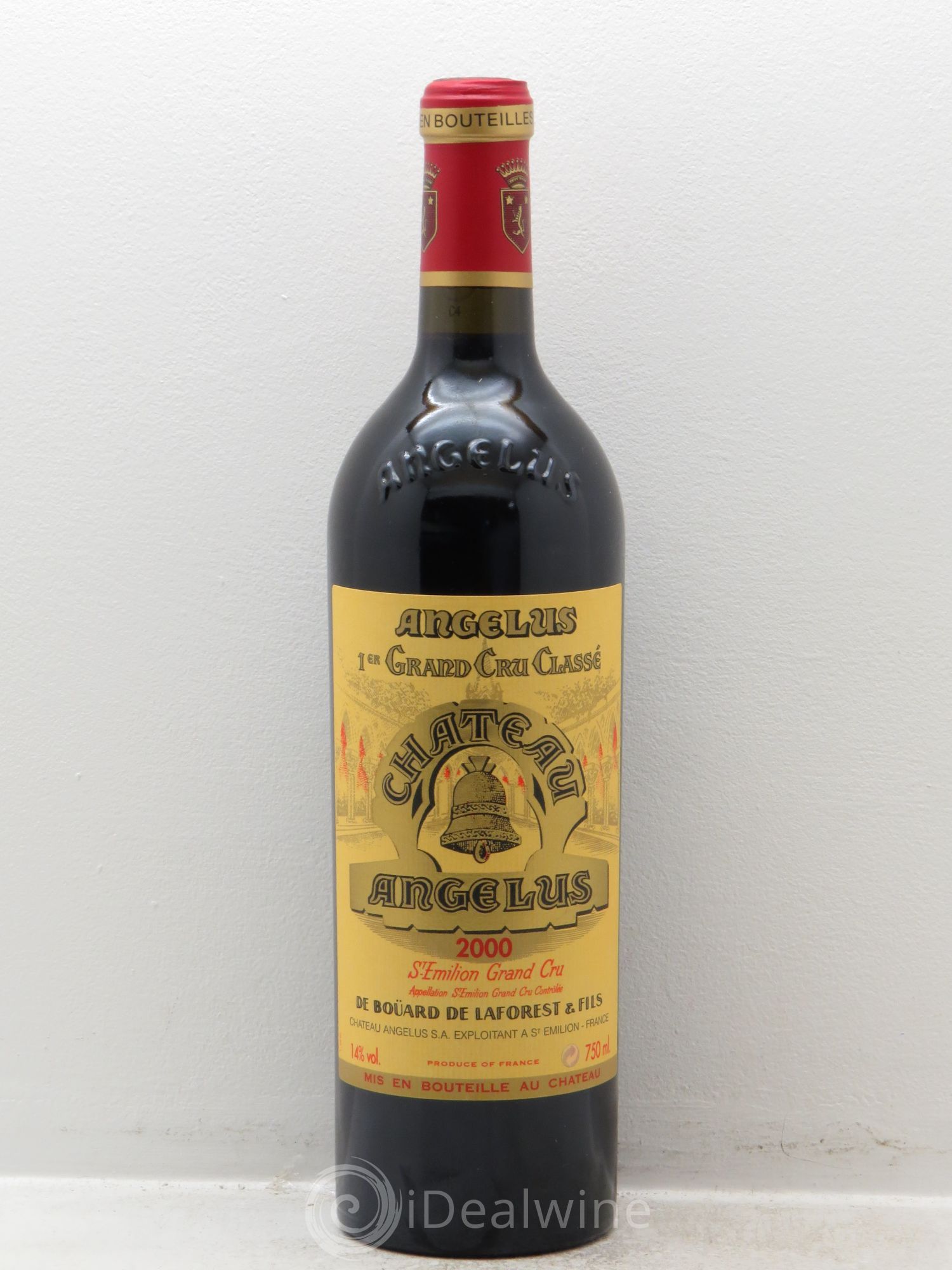 Château Angélus 1er Grand Cru Classé A 2000 - Lot de 1 bouteille - 0