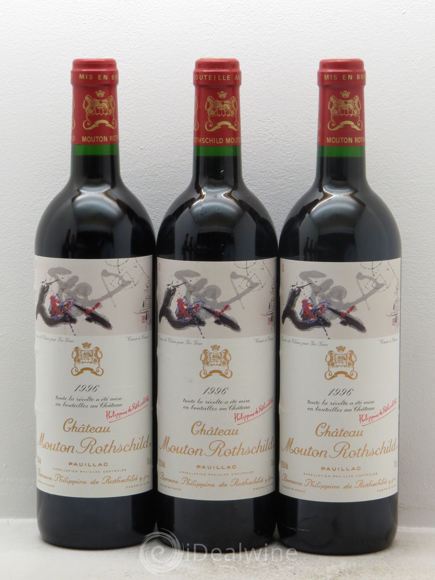Château Mouton Rothschild 1er Grand Cru Classé 1996 - Lot de 6 bouteilles - 1