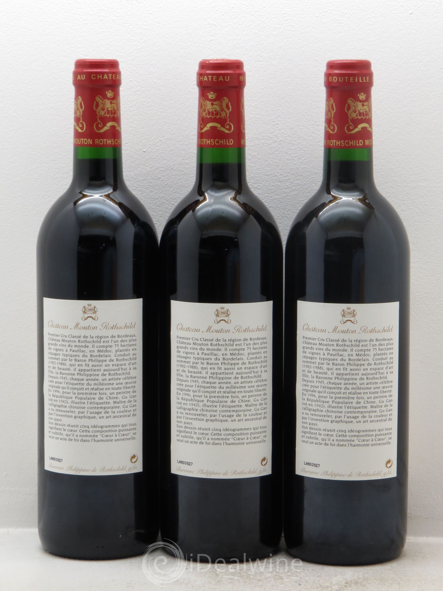 Château Mouton Rothschild 1er Grand Cru Classé 1996 - Lot de 6 bouteilles - 4