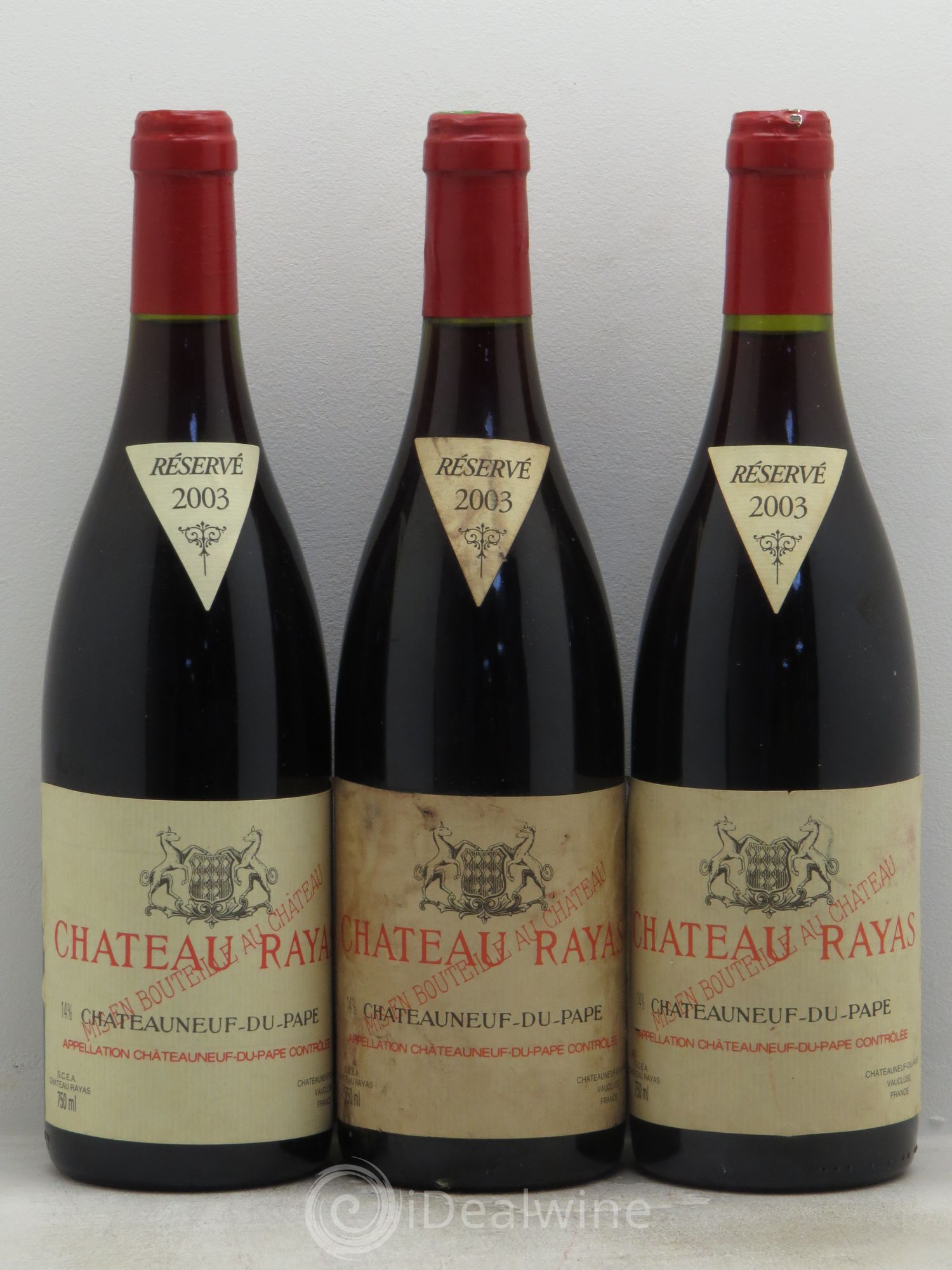 Châteauneuf-du-Pape Château Rayas Emmanuel Reynaud 2003 - Lot de 3 bouteilles - 0