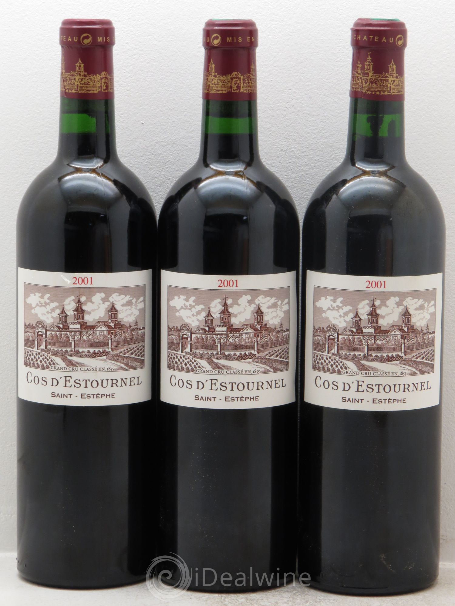 Cos d'Estournel 2ème Grand Cru Classé 2001 - Lot de 3 bouteilles - 0