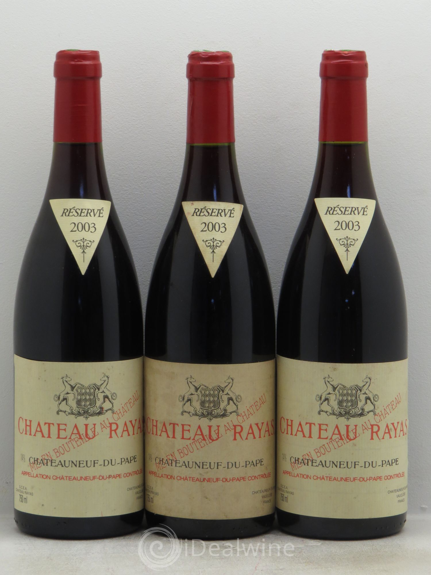 Châteauneuf-du-Pape Château Rayas Emmanuel Reynaud 2003 - Lot de 3 bouteilles - 0