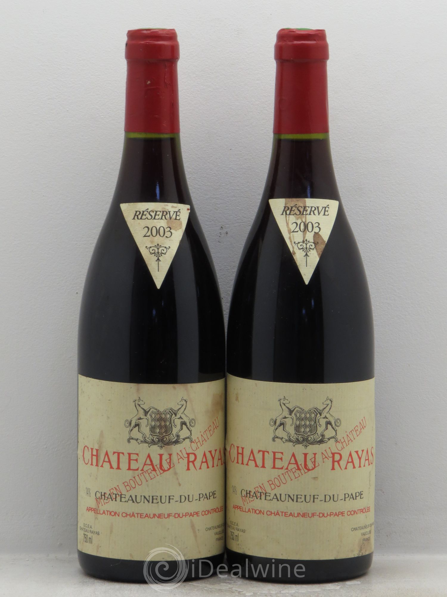 Châteauneuf-du-Pape Château Rayas Emmanuel Reynaud 2003 - Lot de 2 bouteilles - 0