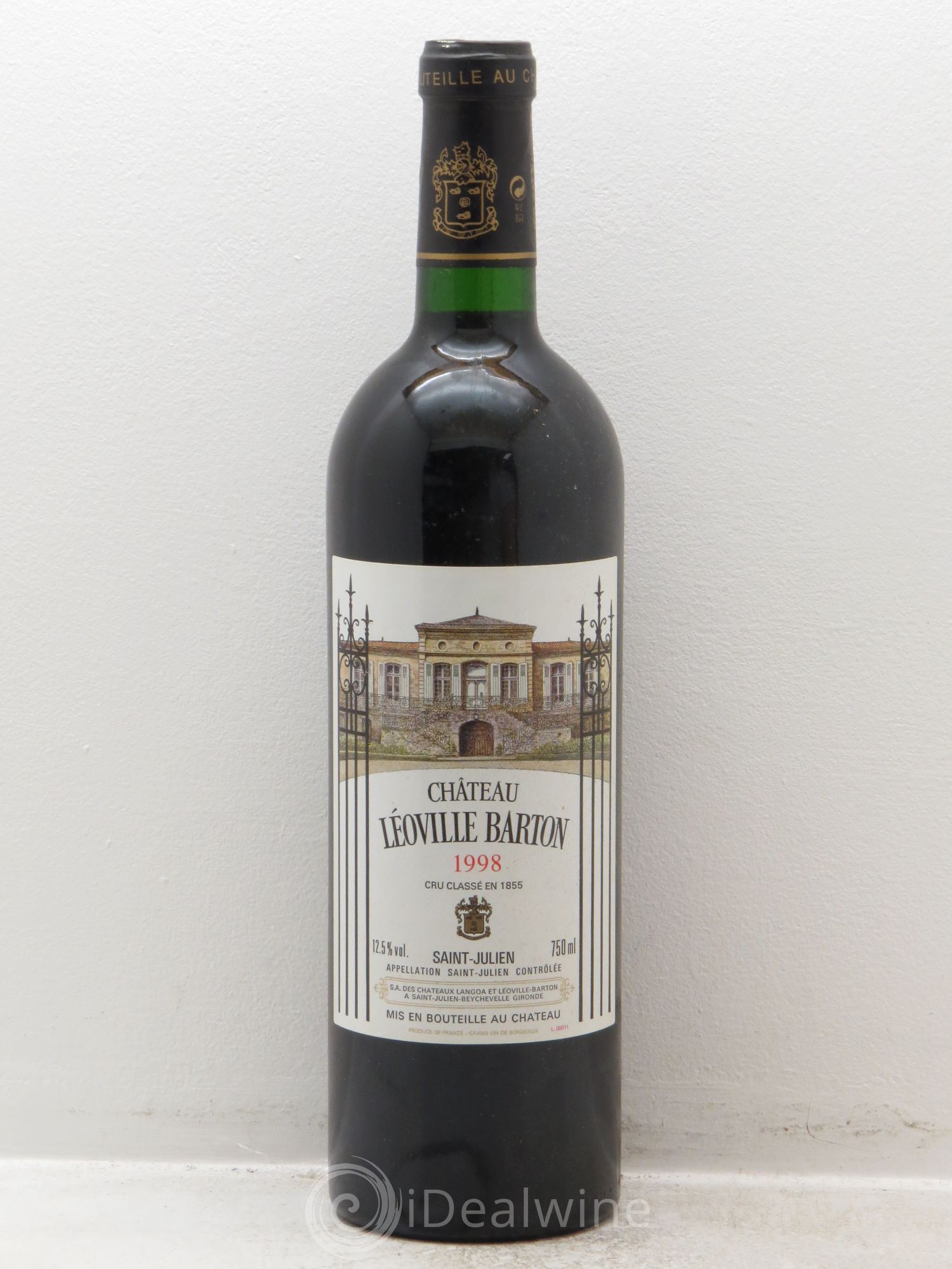 Château Léoville Barton 2ème Grand Cru Classé 1998 - Lot de 1 bouteille - 0