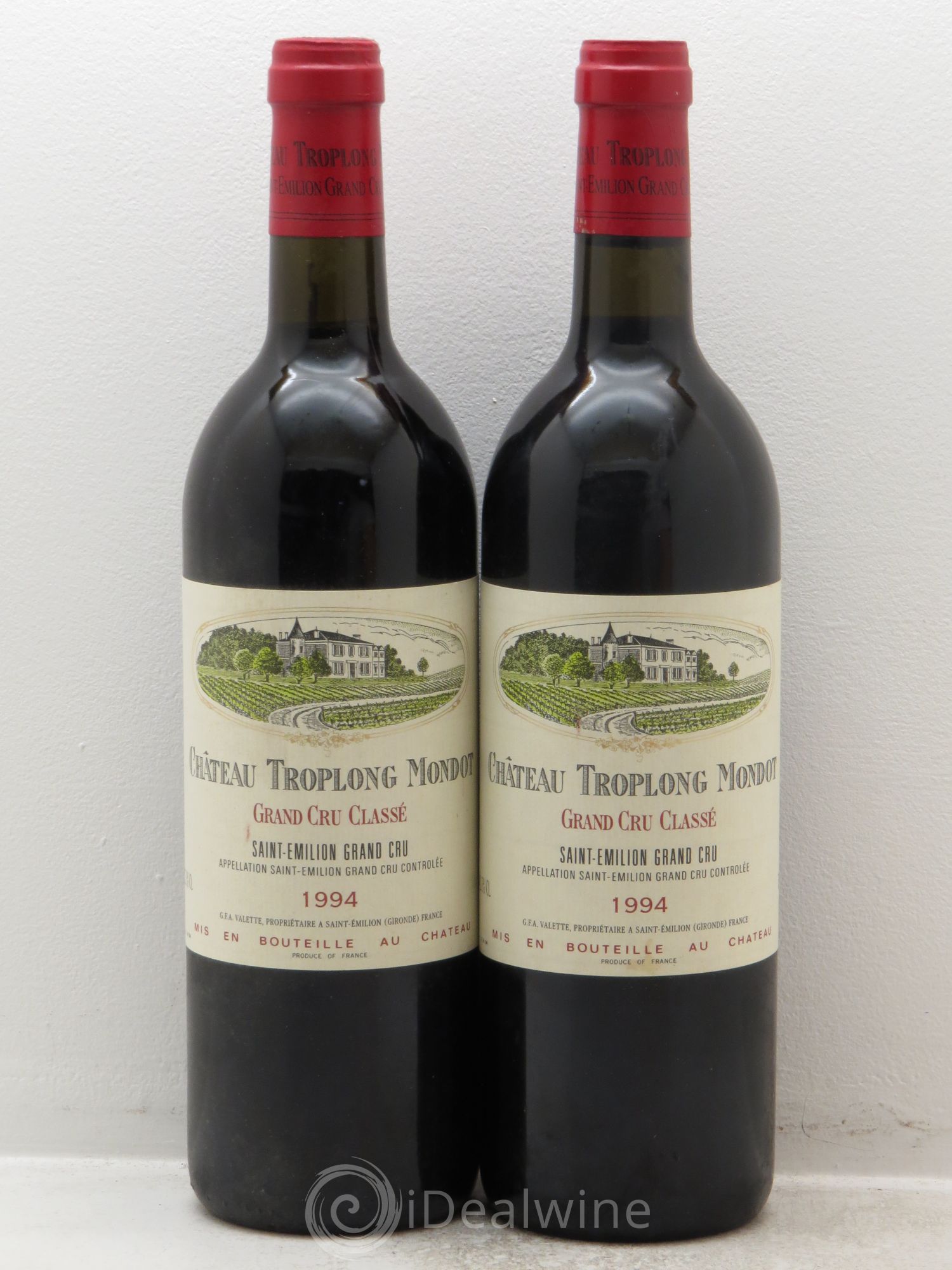 Château Troplong Mondot 1er Grand Cru Classé B 1994 - Lot de 2 bouteilles - 0