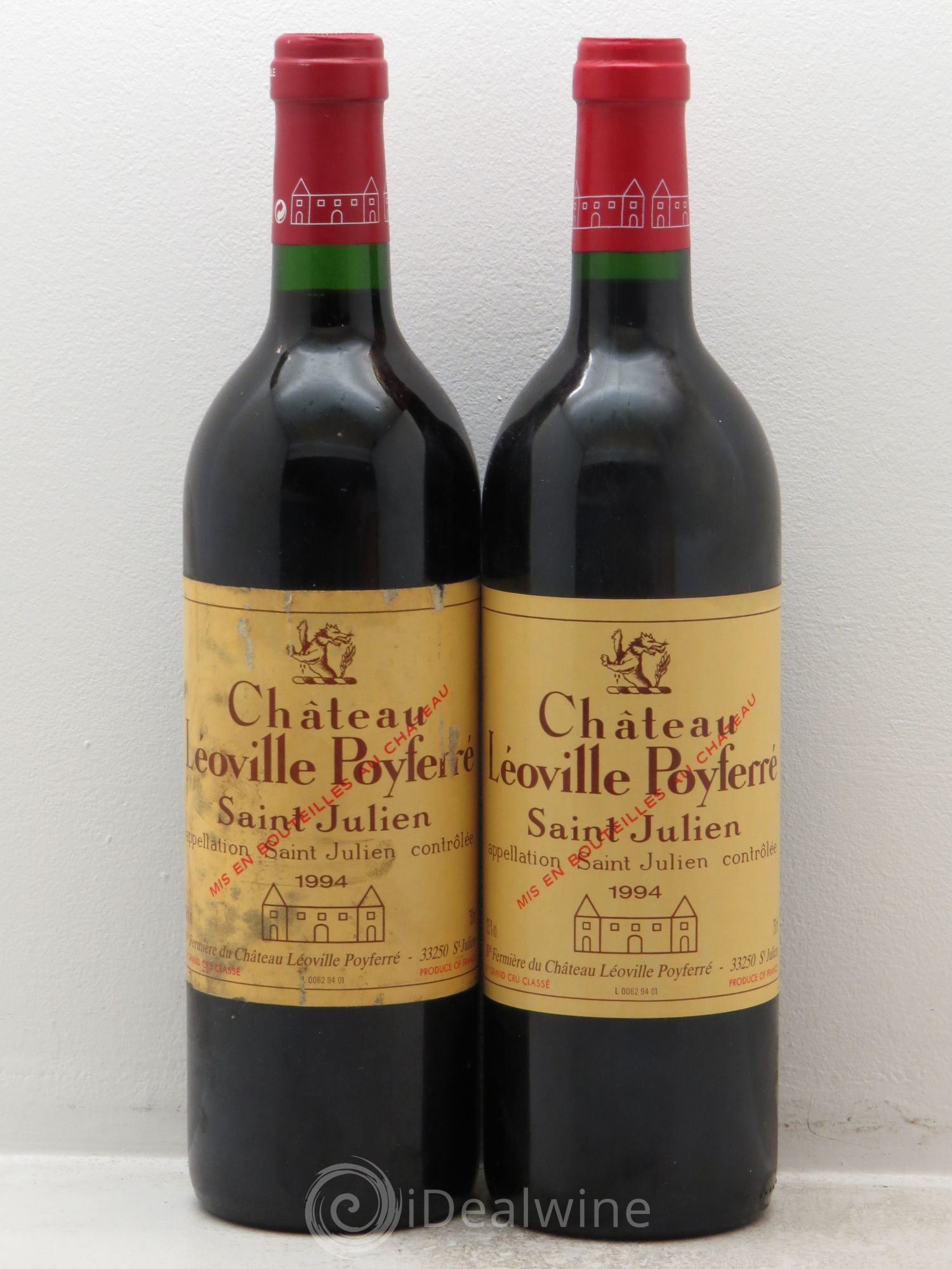 Château Léoville Poyferré 2ème Grand Cru Classé 1994 - Lot de 2 bouteilles - 0