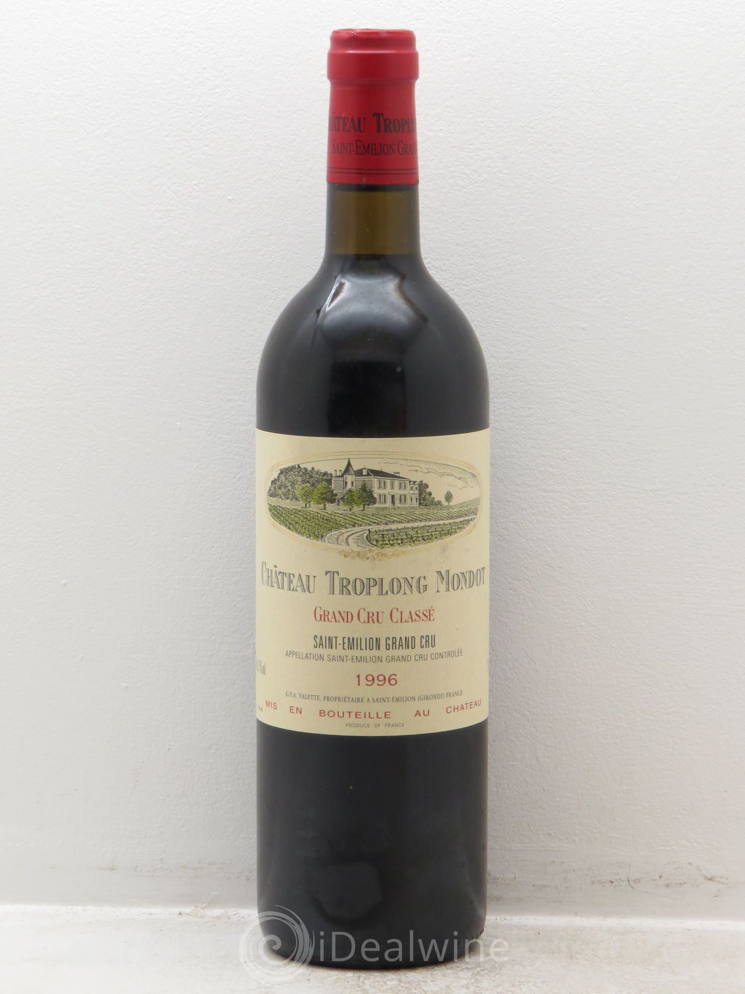 Château Troplong Mondot 1er Grand Cru Classé B 1996 - Lot de 1 bouteille - 0