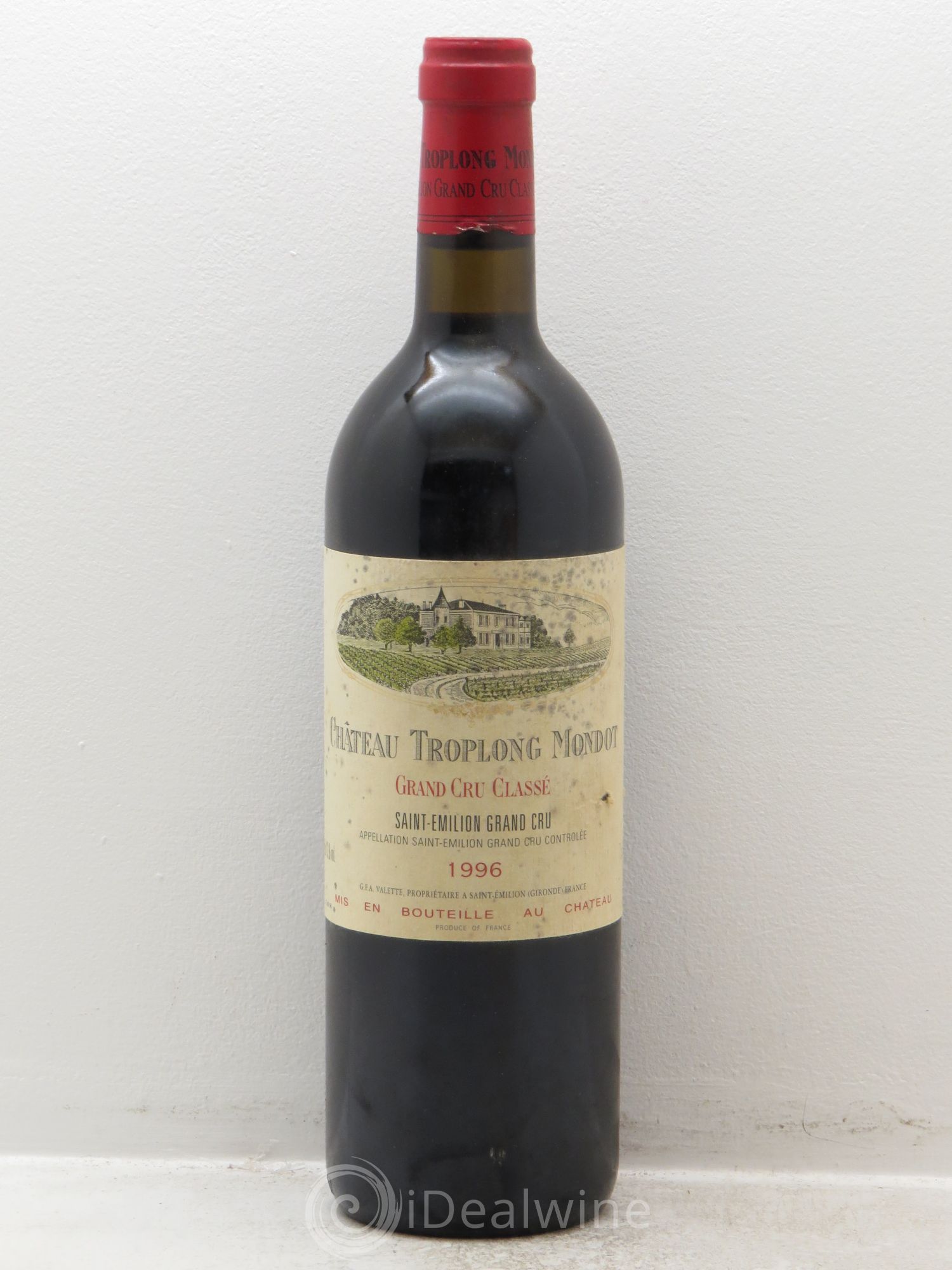 Château Troplong Mondot 1er Grand Cru Classé B 1996 - Lot de 1 bouteille - 0