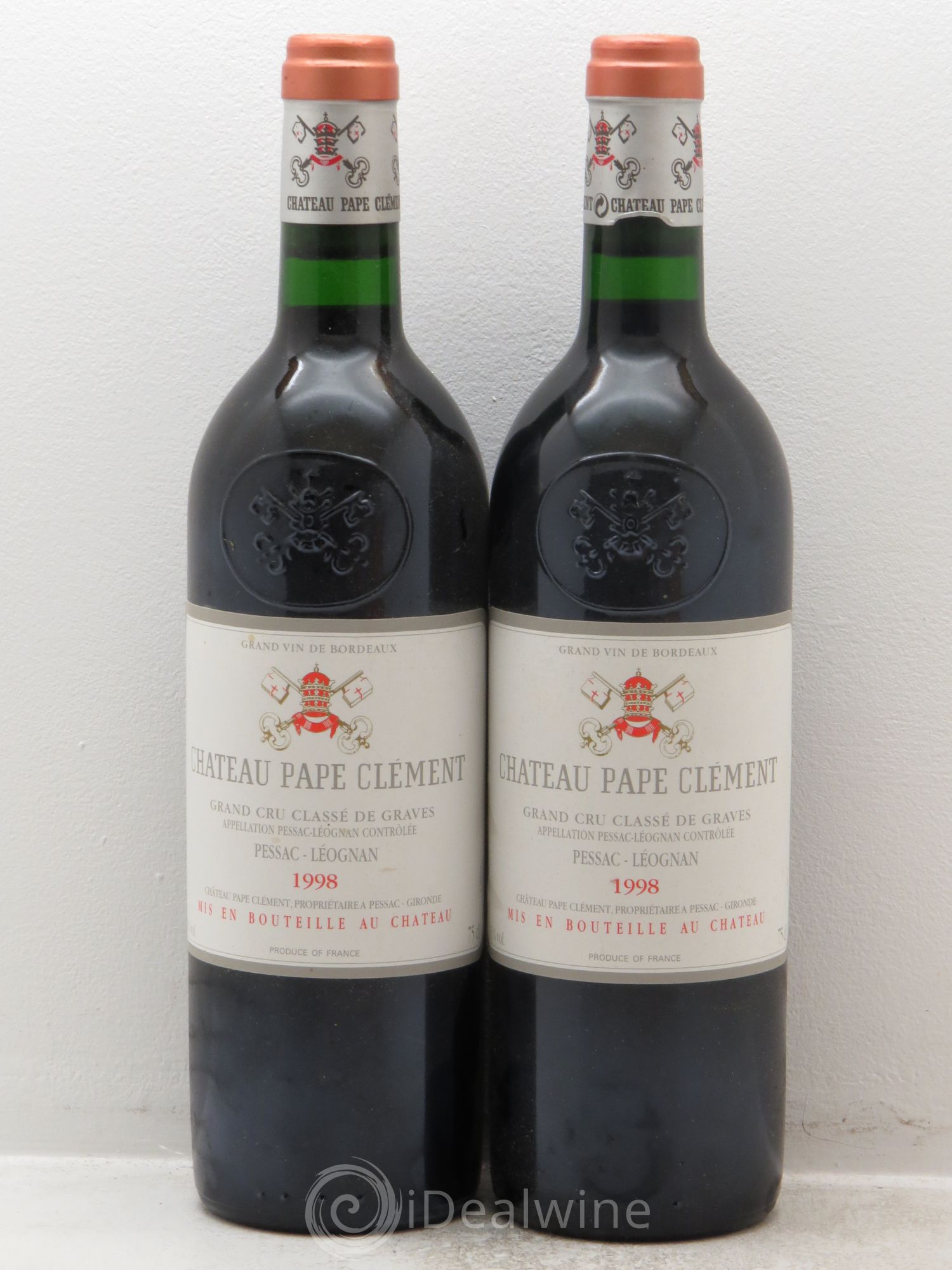 Château Pape Clément Cru Classé de Graves 1998 - Lot de 2 bouteilles - 0