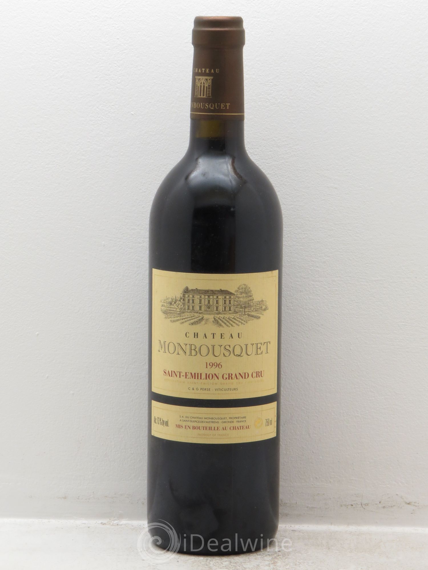 Château Monbousquet Grand Cru Classé 1996 - Lot de 1 bouteille - 0