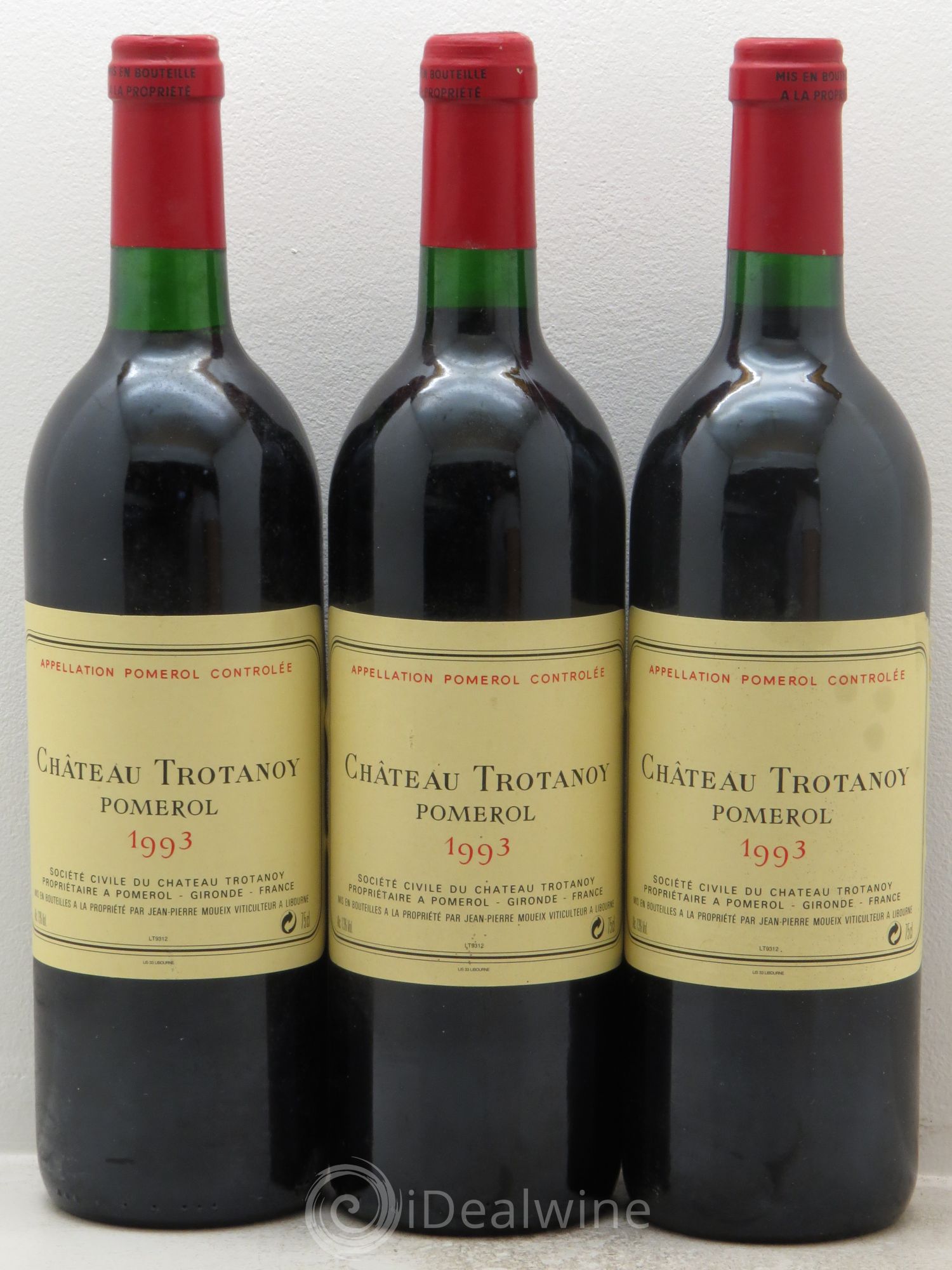 Château Trotanoy 1993 - Lot de 3 bouteilles - 0