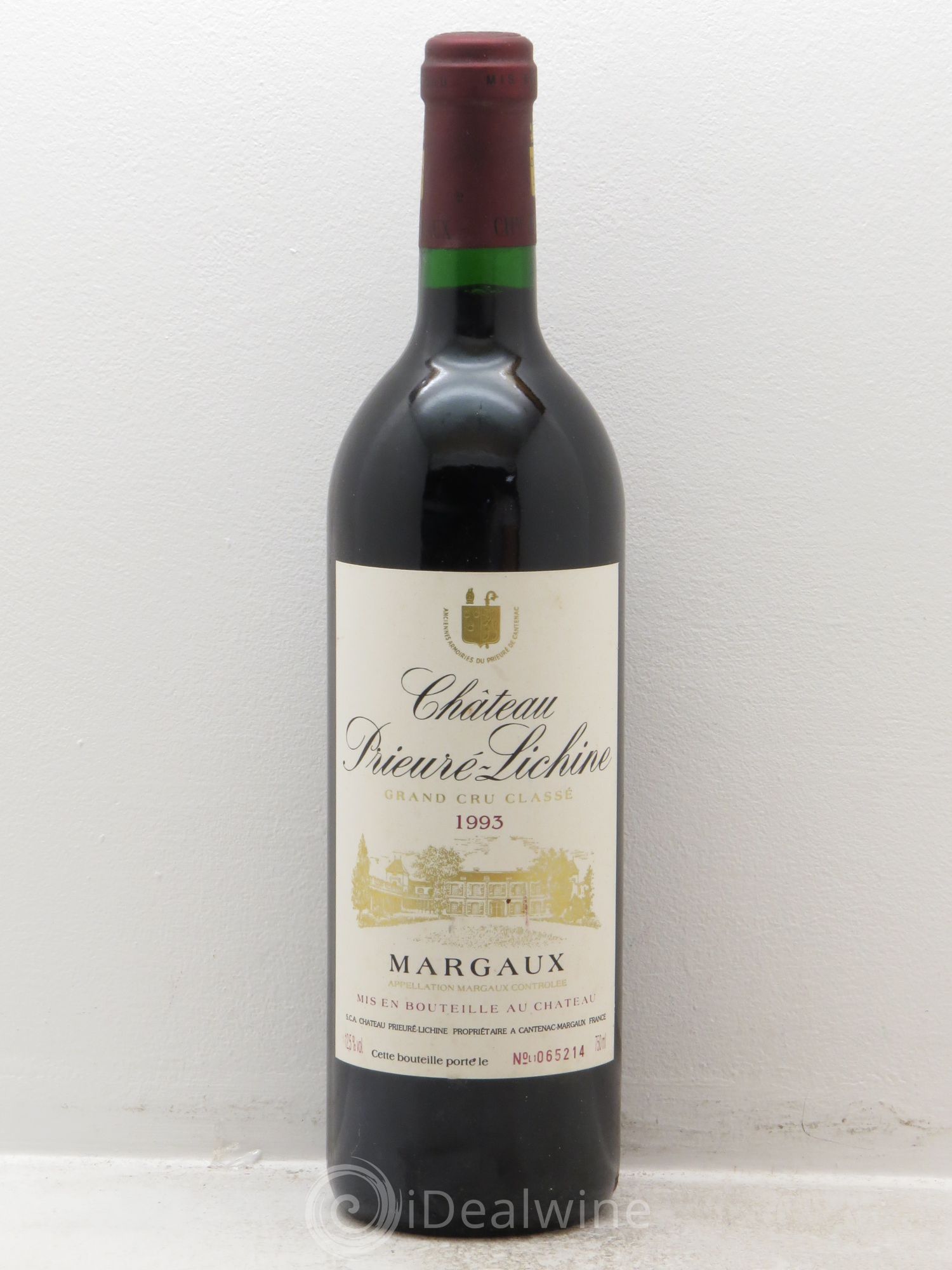 Château Prieuré Lichine 4ème Grand Cru Classé 1993 - Lot de 1 bouteille - 0