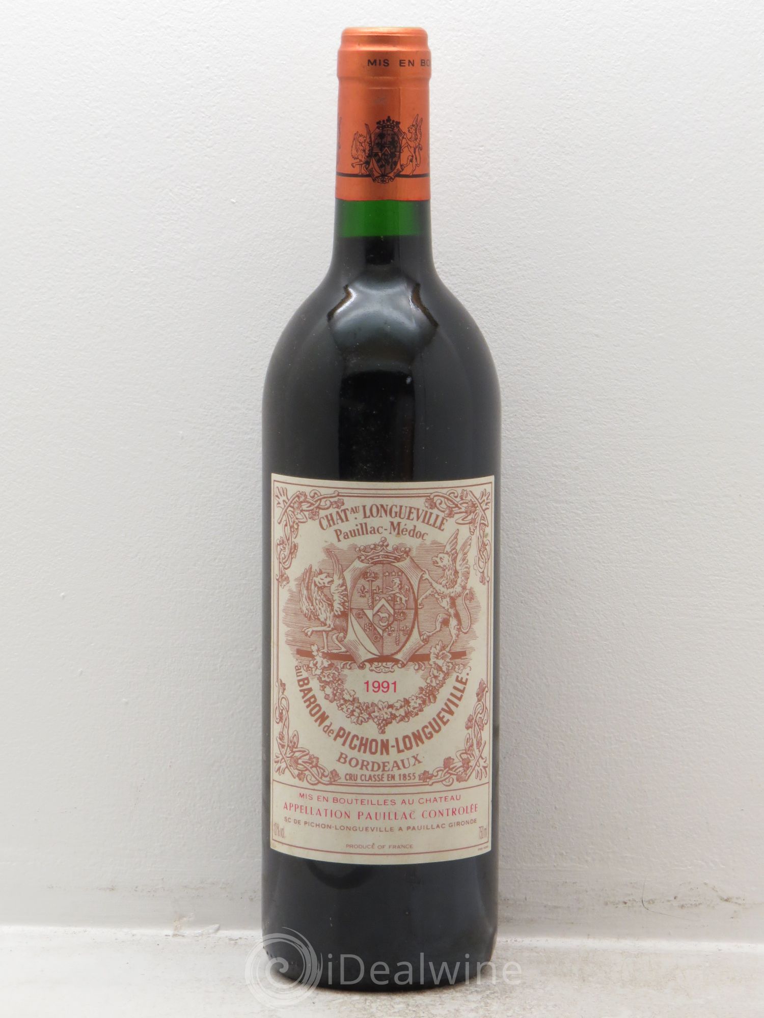 Pichon Longueville Baron 2ème Grand Cru Classé 1991 - Lot de 1 bouteille - 0