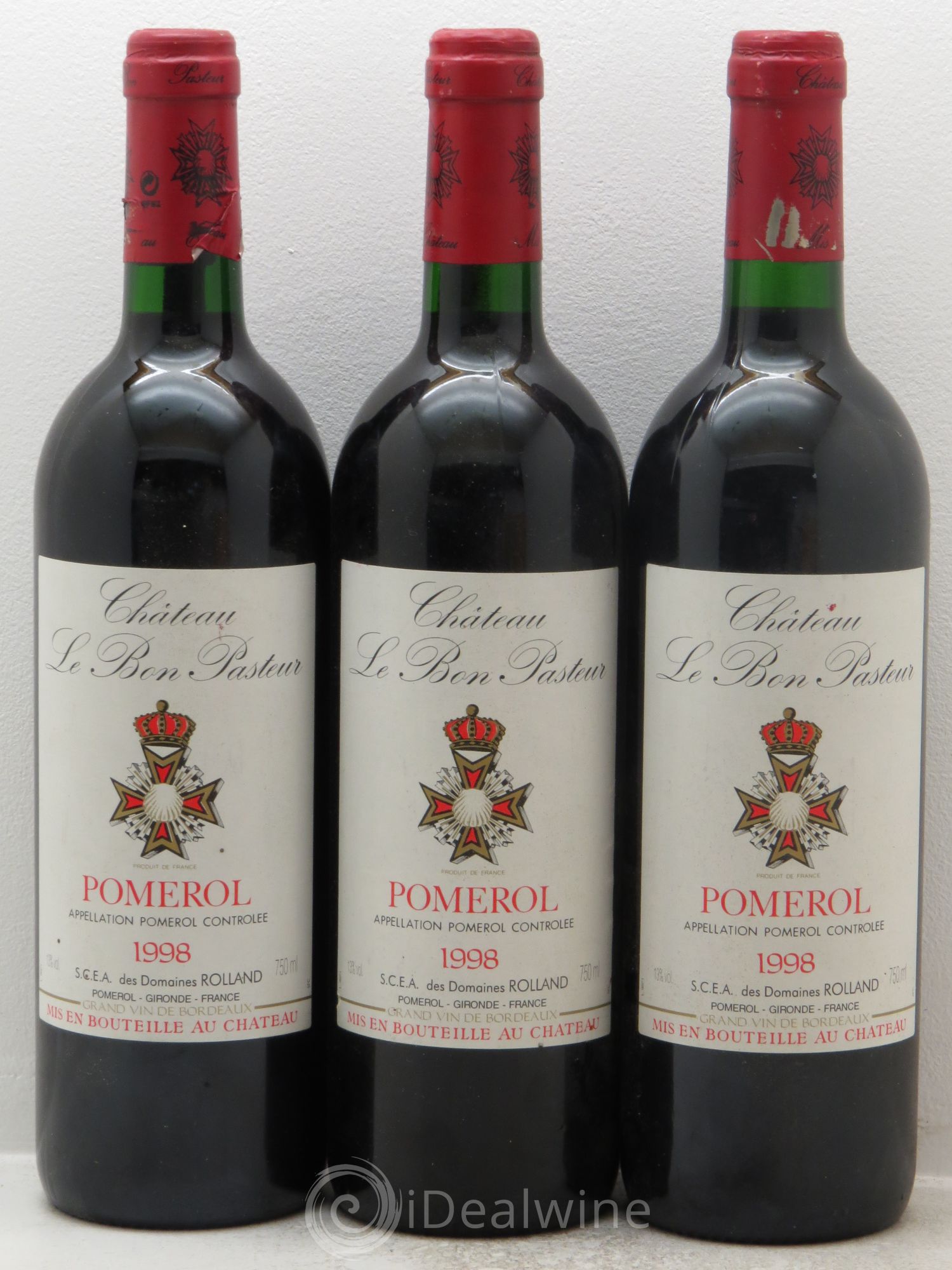 Château le Bon Pasteur 1998 - Lot de 3 bouteilles - 0