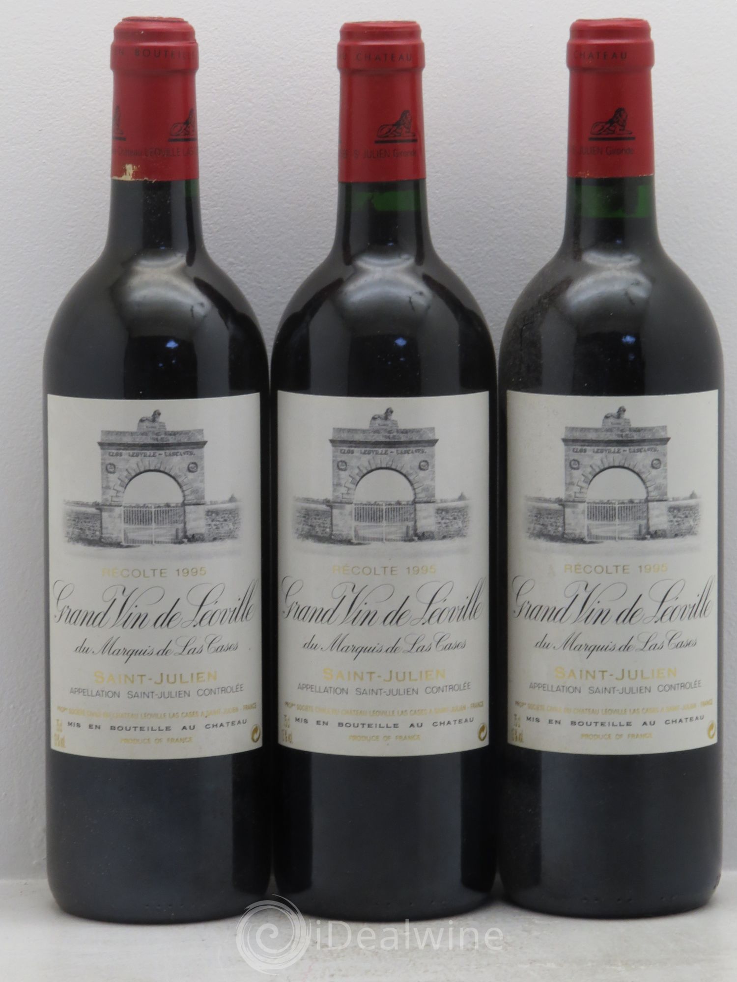 Château Léoville Las Cases 2ème Grand Cru Classé 1995 - Lot de 3 bouteilles - 0