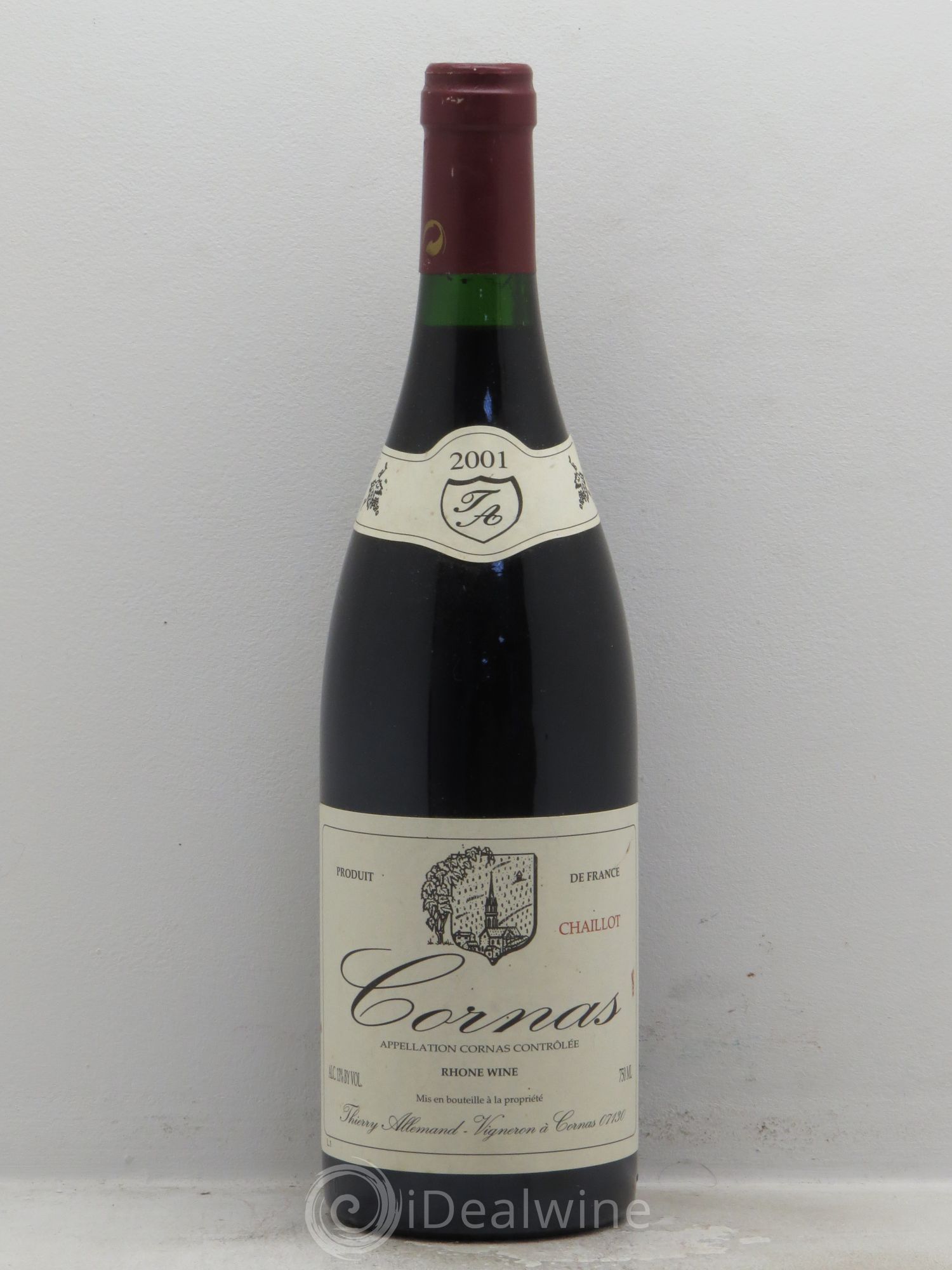 Cornas Chaillot Thierry Allemand 2001 - Lot de 1 bouteille - 0