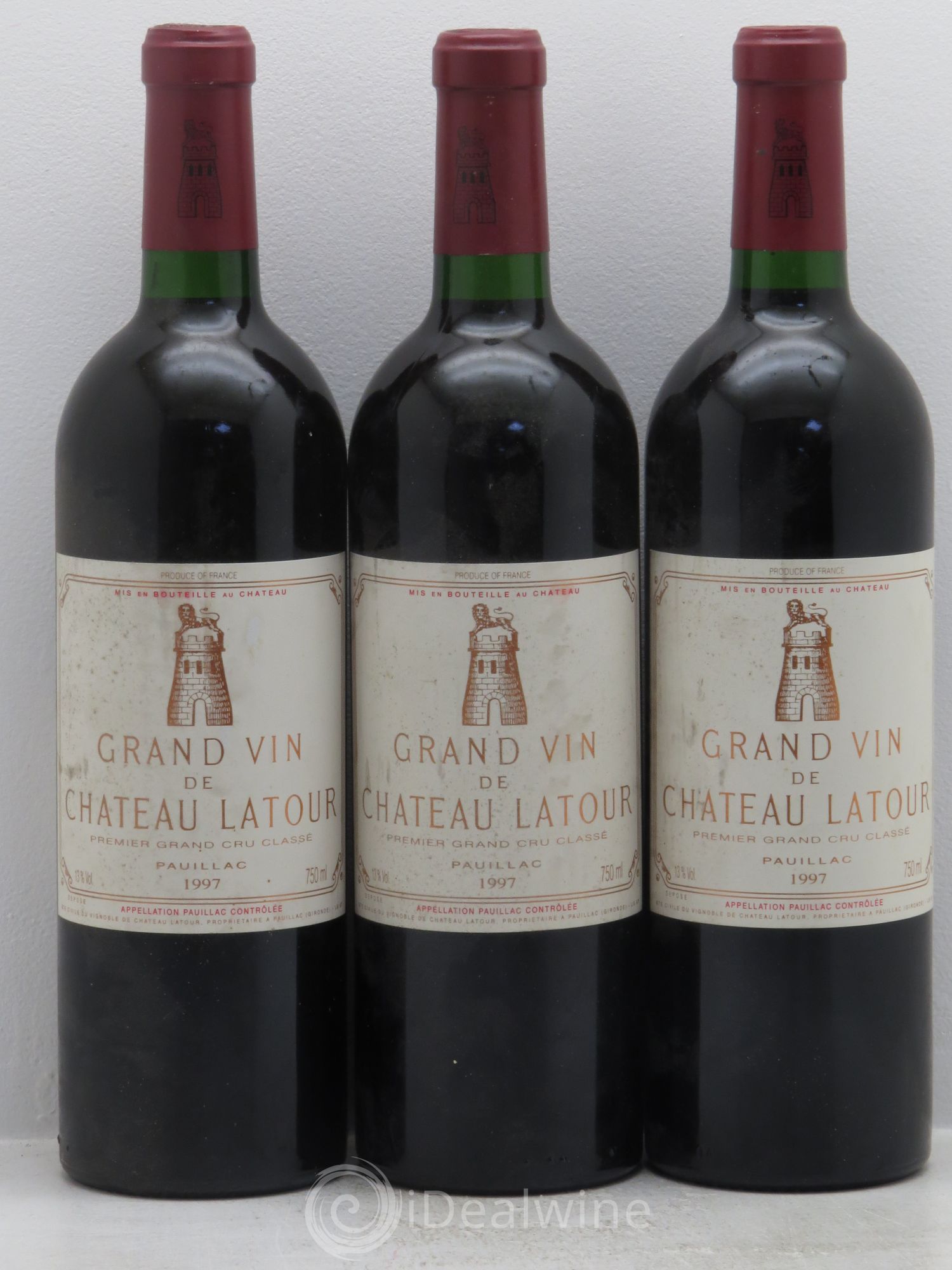 Château Latour 1er Grand Cru Classé 1997 - Lot de 3 bouteilles - 0