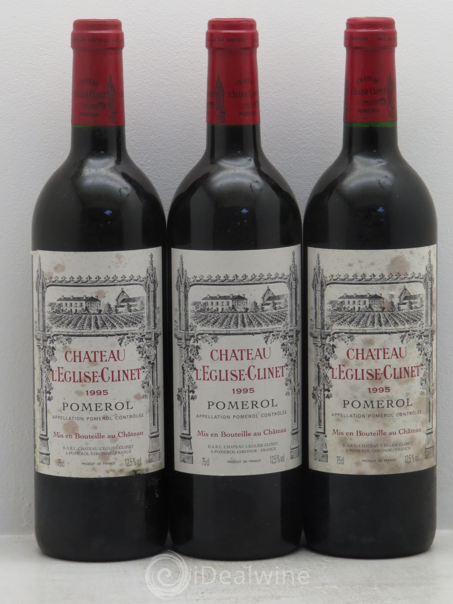 Château l' Église Clinet 1995 - Lot de 3 bouteilles - 0