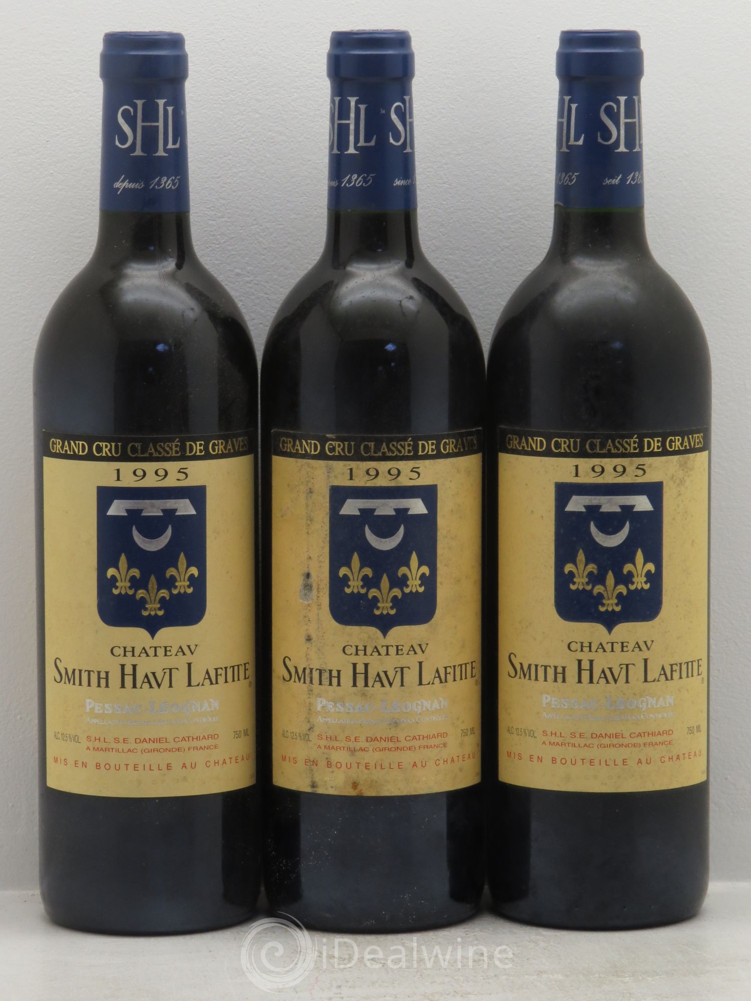 Château Smith Haut Lafitte Cru Classé de Graves 1995 - Lot de 3 bouteilles - 0