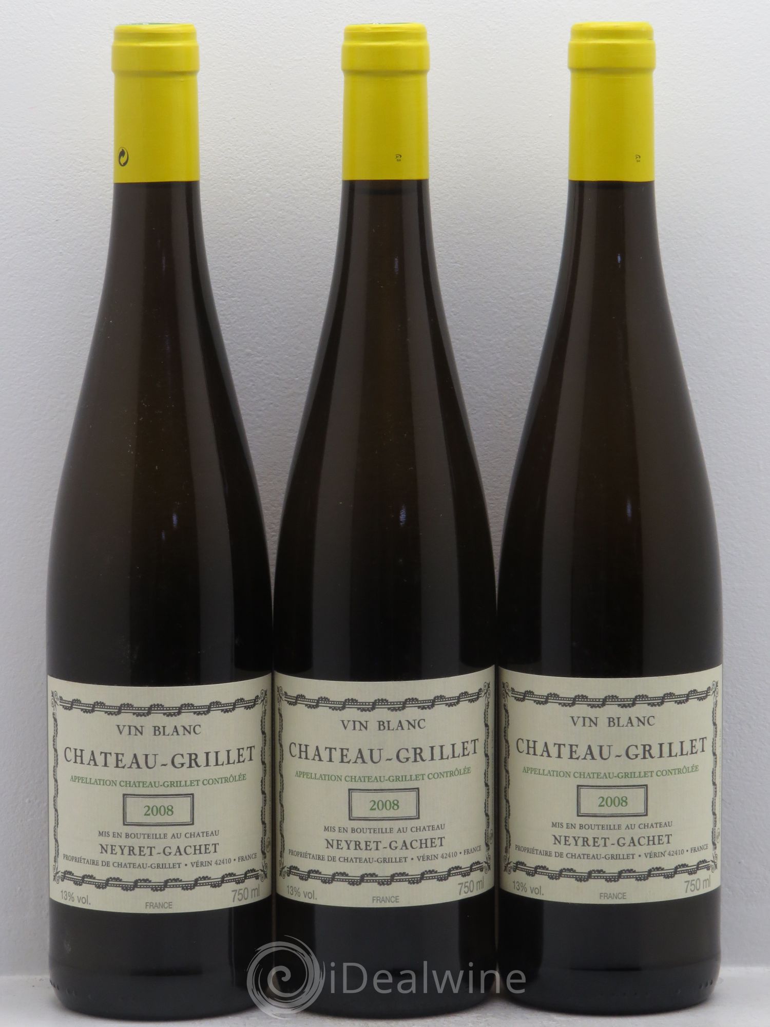 Château Grillet Château-Grillet 2008 - Lot de 3 bouteilles - 0