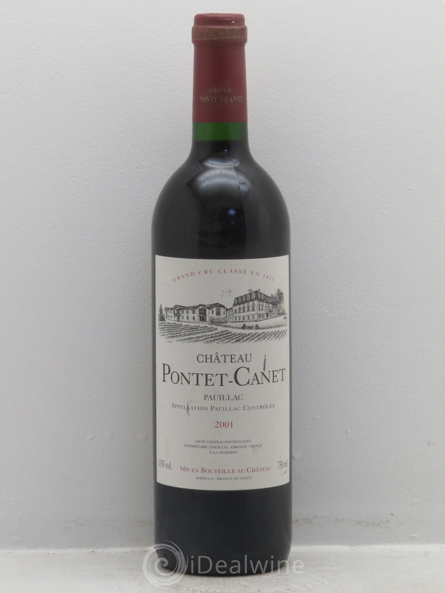 Château Pontet Canet 5ème Grand Cru Classé 2001 - Lot de 1 bouteille - 0