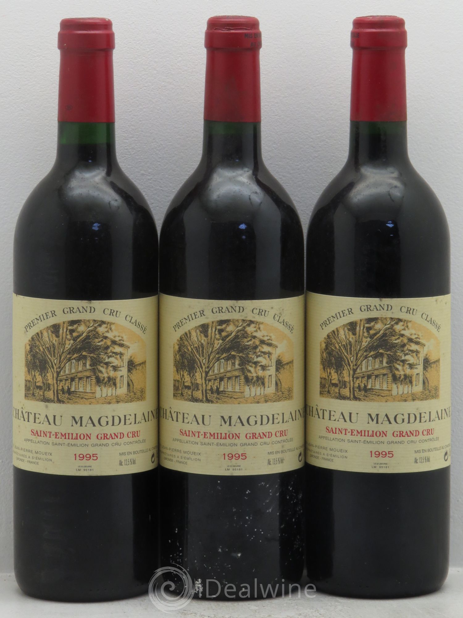 Château Magdelaine 1995 - Lot de 3 bouteilles - 0