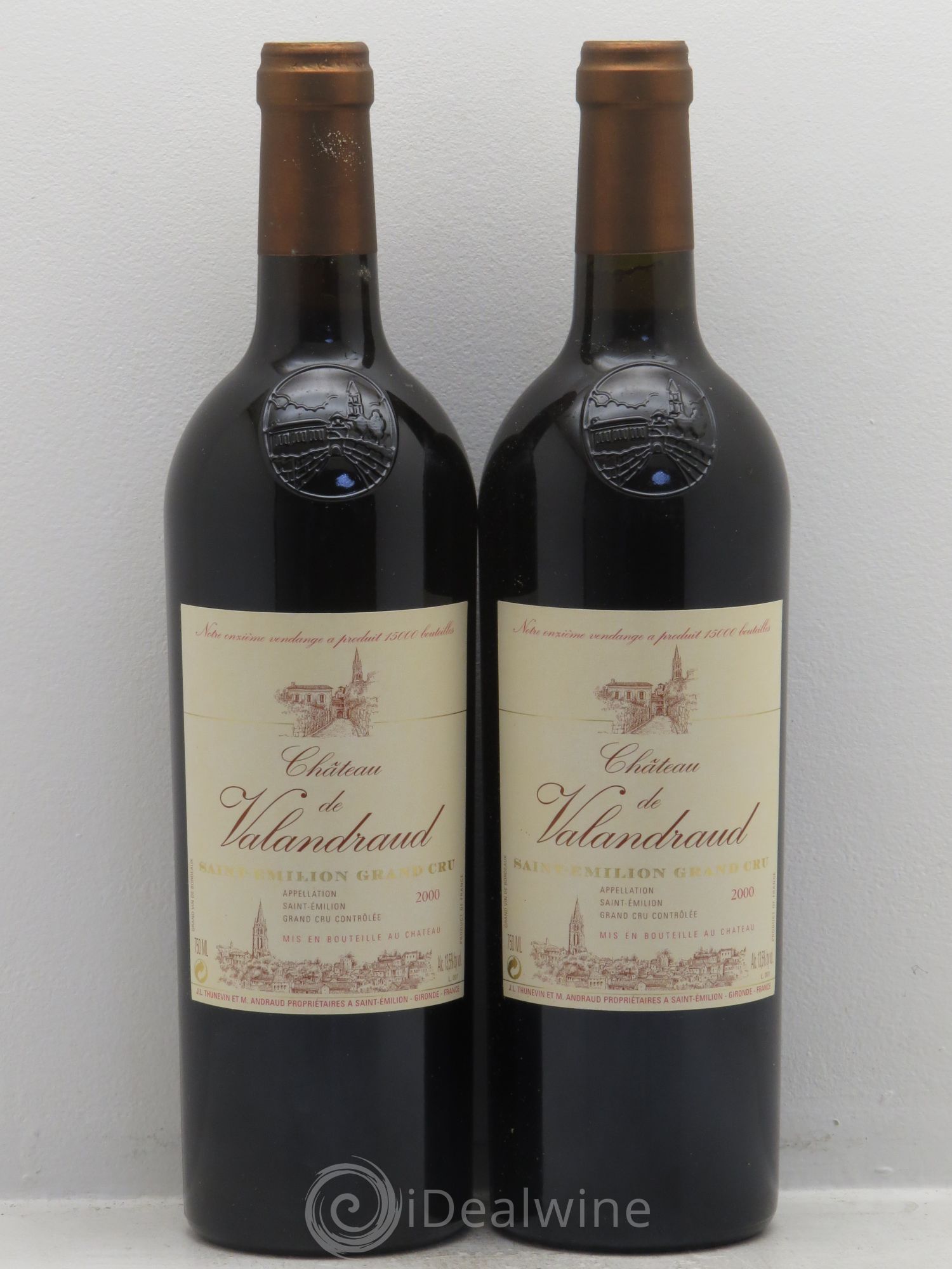 Château de Valandraud 2000 - Lot de 2 bouteilles - 0