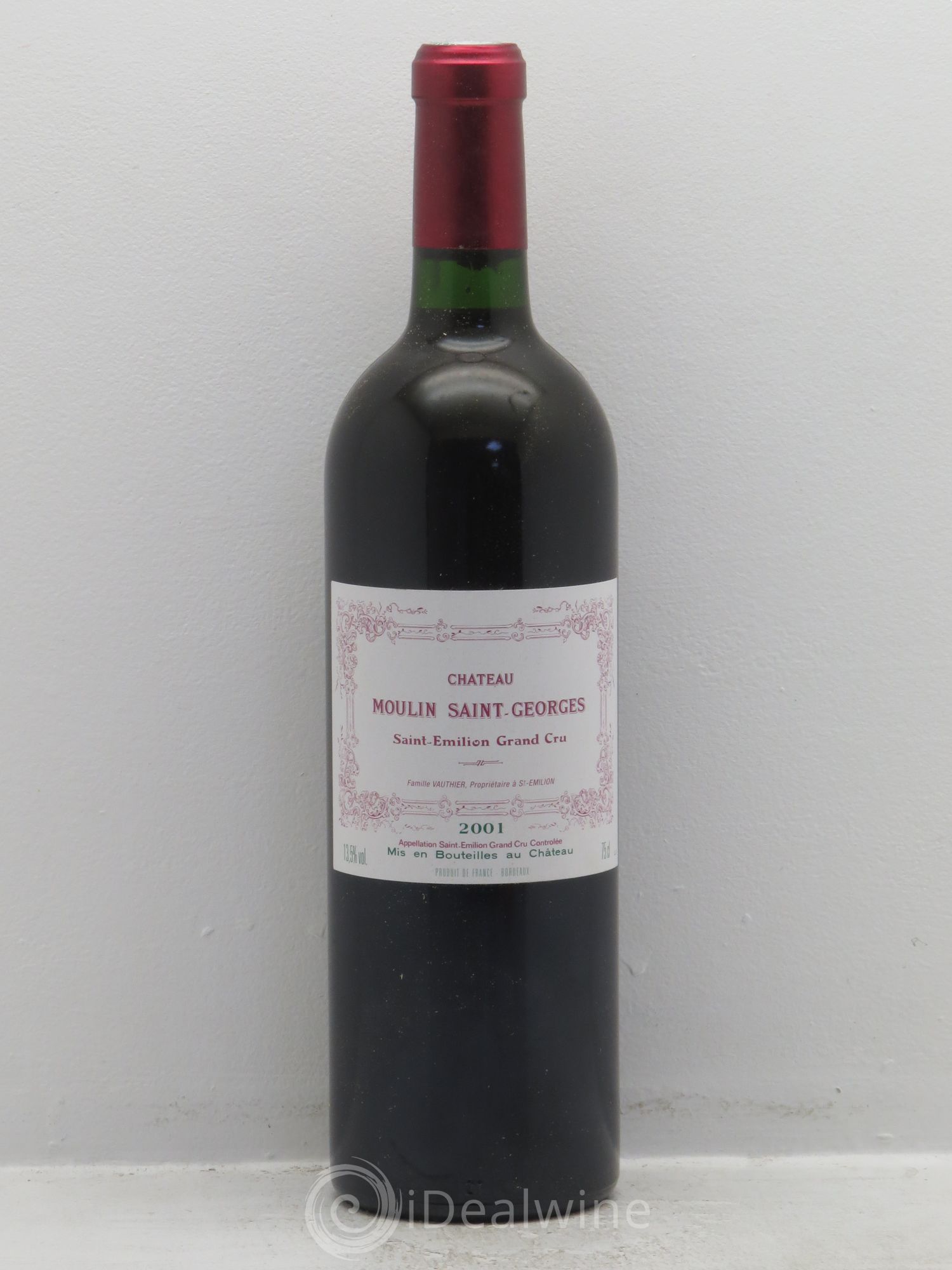Château Moulin Saint Georges 2001 - Lot de 6 bouteilles - 0