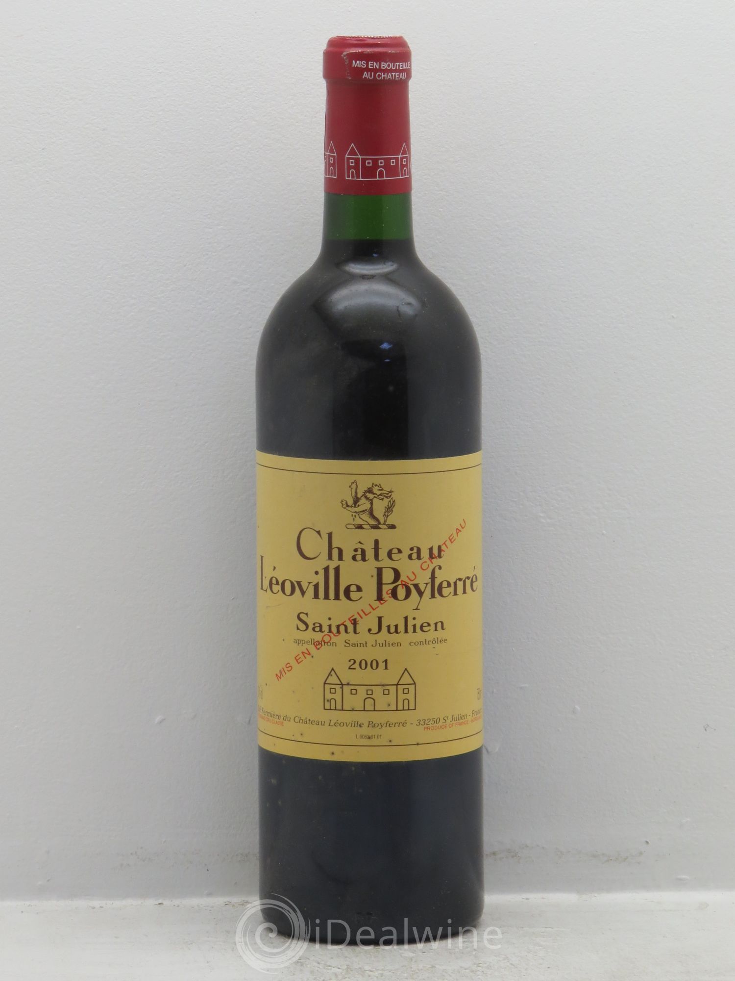 Château Léoville Poyferré 2ème Grand Cru Classé 2001 - Lot de 1 bouteille - 0