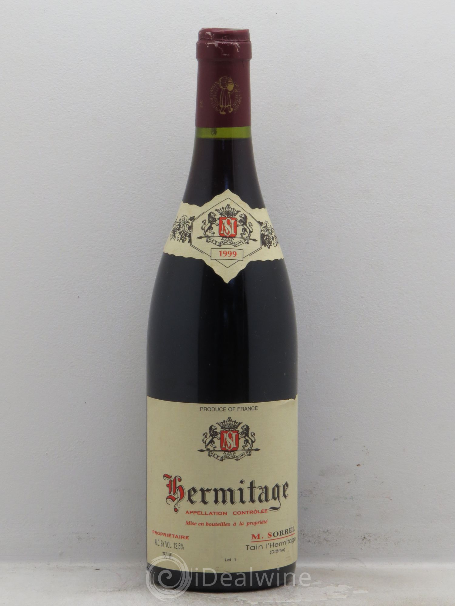 Hermitage Marc Sorrel 1999 - Lot de 1 bouteille - 0