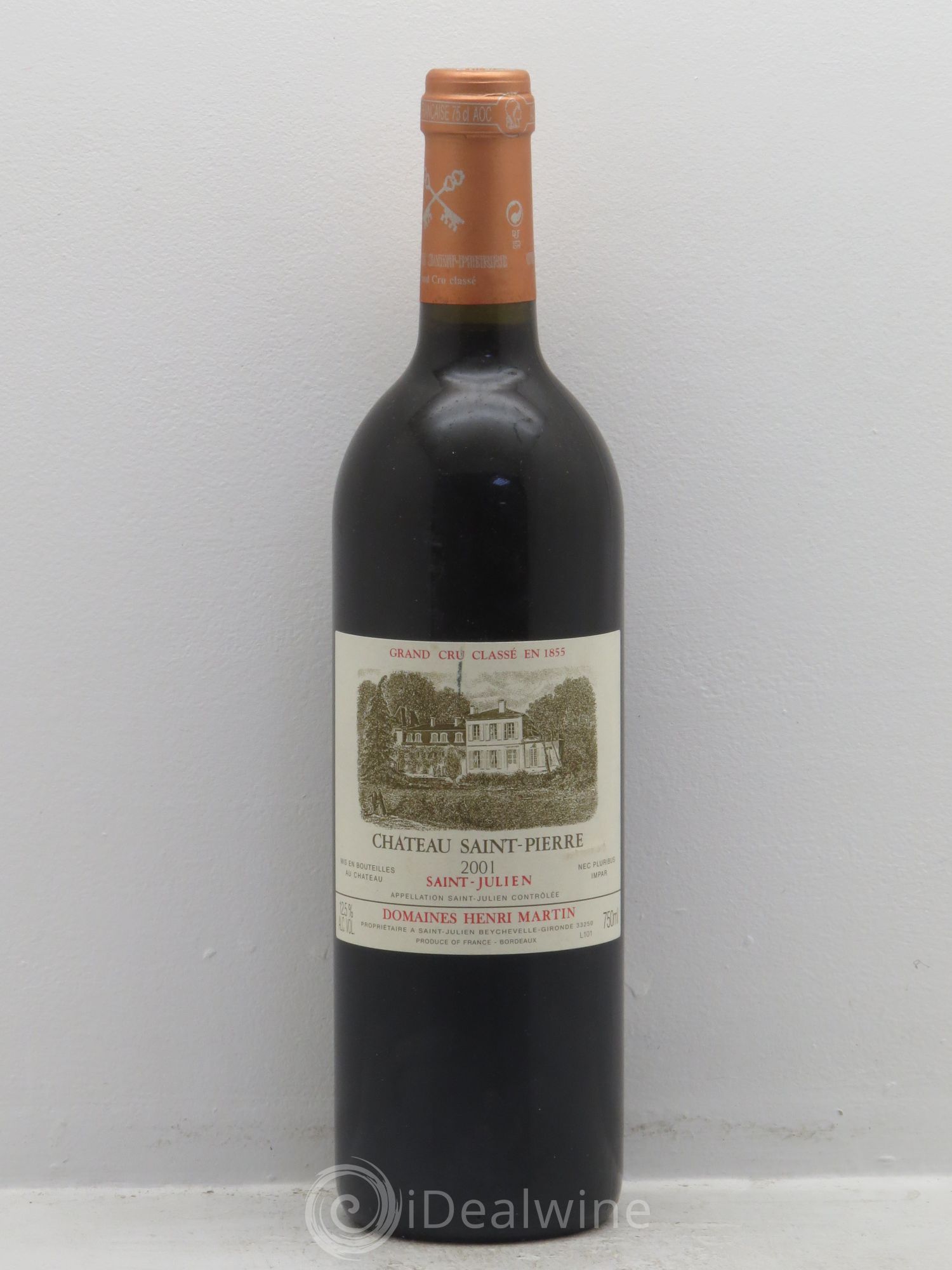 Château Saint-Pierre 4ème Grand Cru Classé 2001 - Lot de 1 bouteille - 0