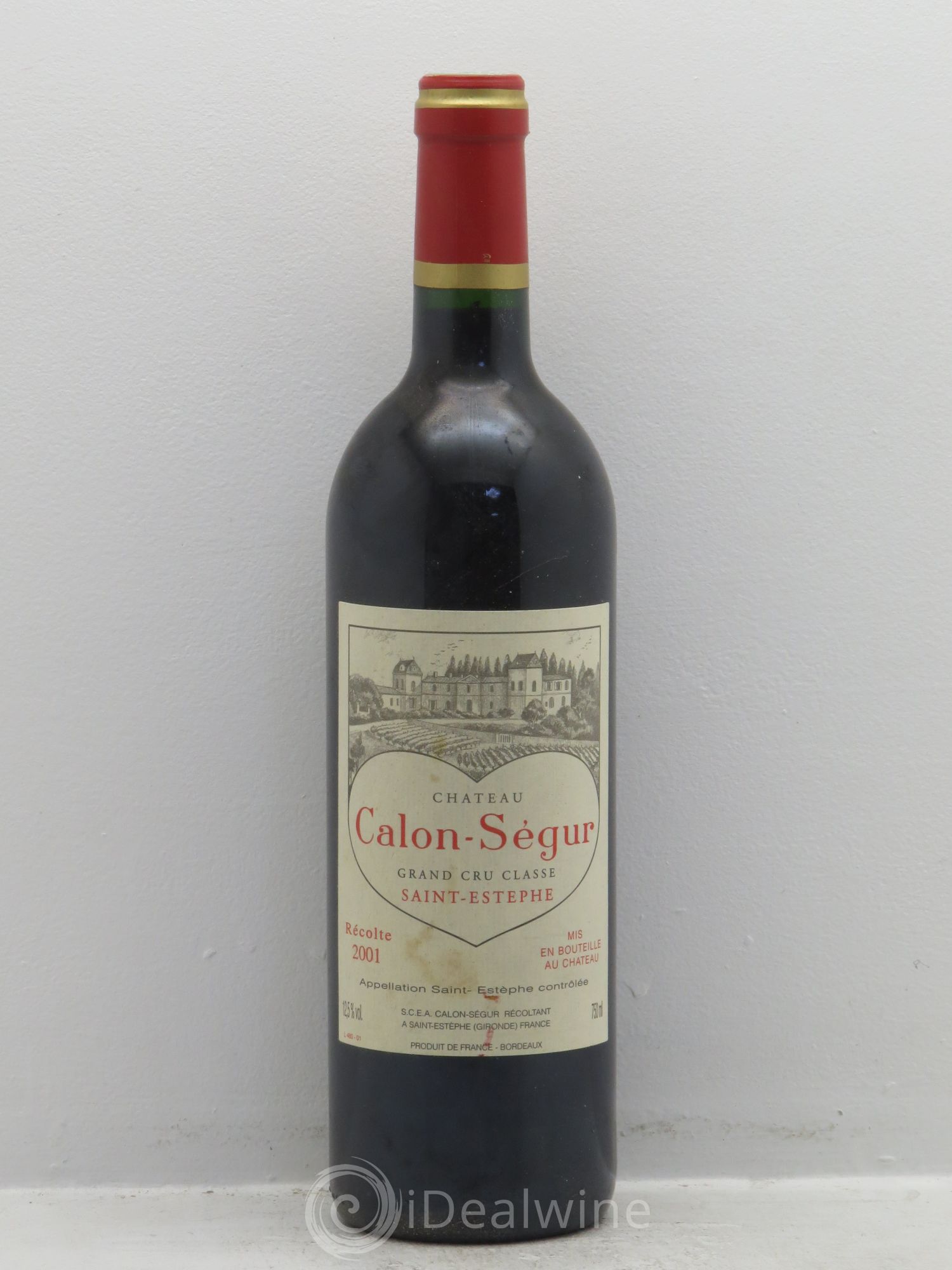 Château Calon Ségur 3ème Grand Cru Classé 2001 - Lot de 1 bouteille - 0