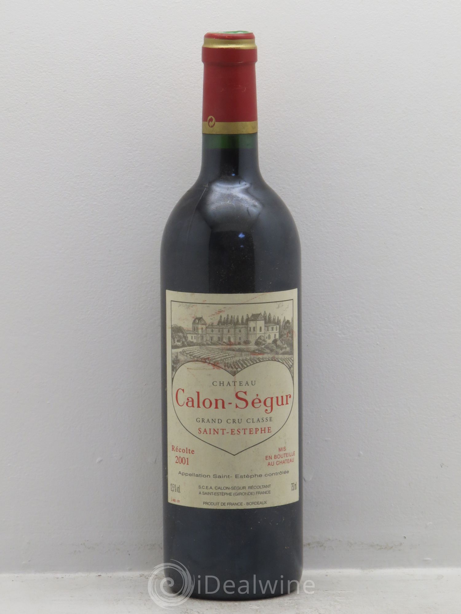 Château Calon Ségur 3ème Grand Cru Classé 2001 - Lot de 1 bouteille - 0