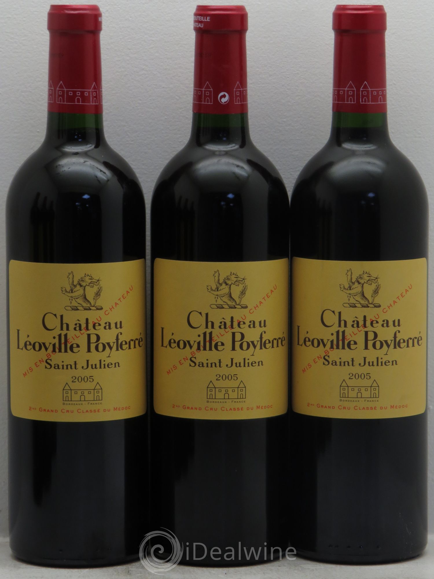Château Léoville Poyferré 2ème Grand Cru Classé 2005 - Lot de 12 bouteilles - 1