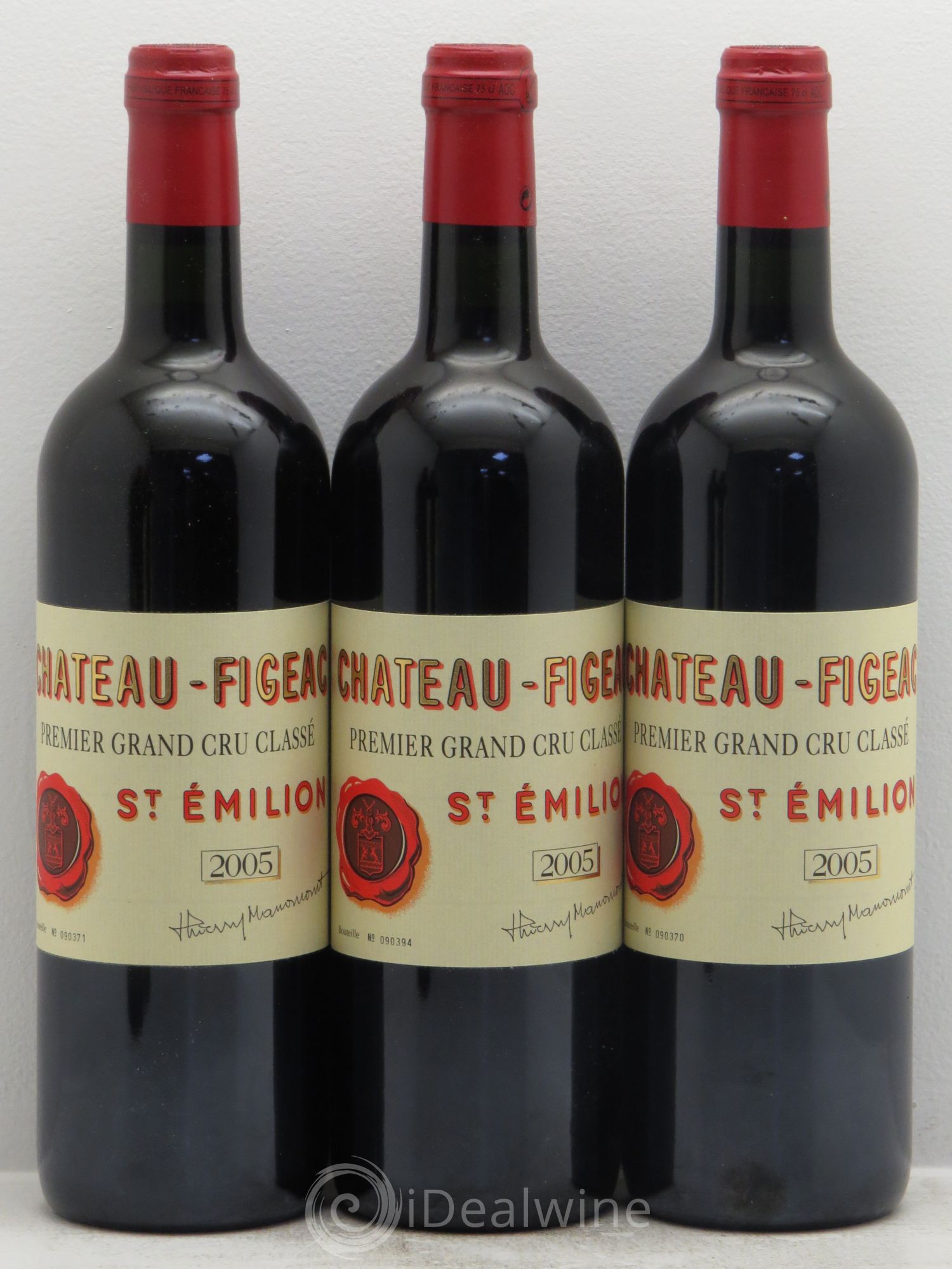Château Figeac 1er Grand Cru Classé A 2005 - Lot de 12 bouteilles - 1