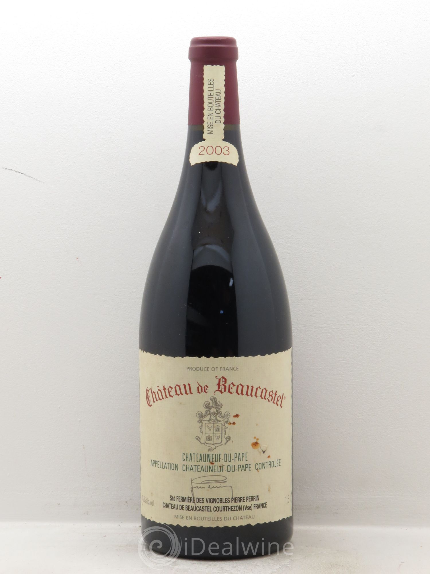 Châteauneuf-du-Pape Château de Beaucastel Famille Perrin 2003 - Lot de 1 magnum - 0