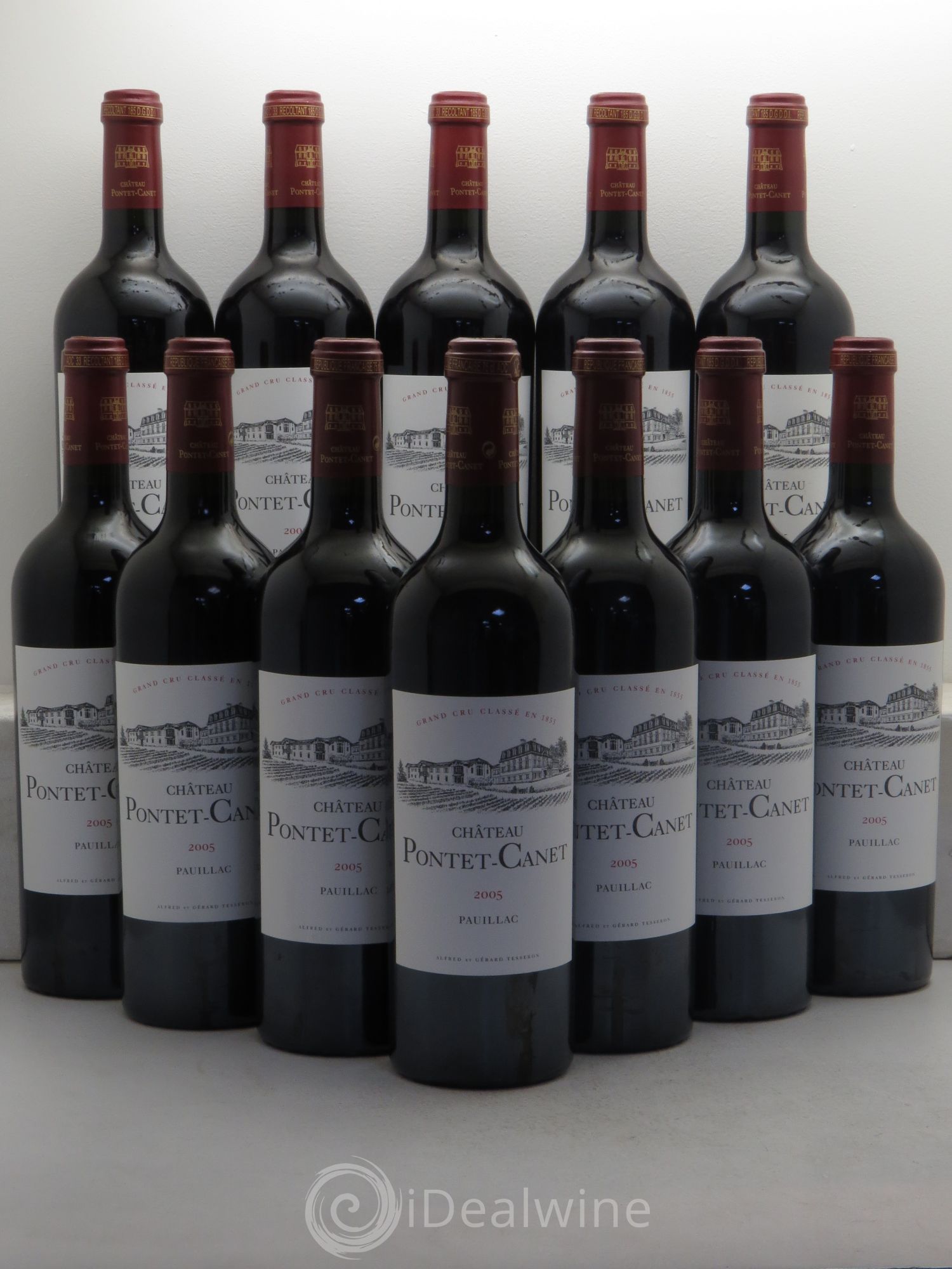 Château Pontet Canet 5ème Grand Cru Classé 2005 - Lot de 12 bouteilles - 0