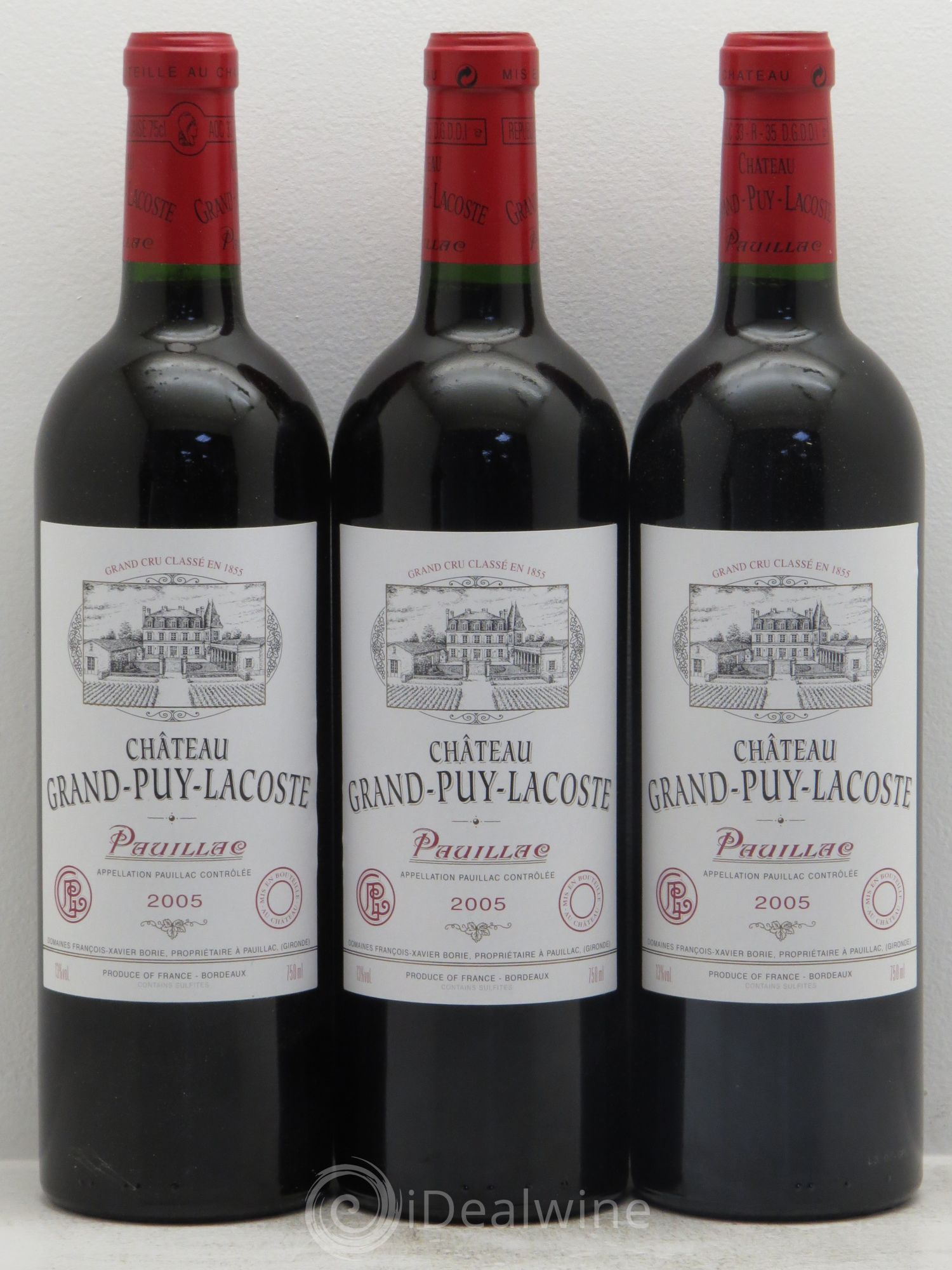 Château Grand Puy Lacoste 5ème Grand Cru Classé 2005 - Lotto di 12 bottiglie - 1