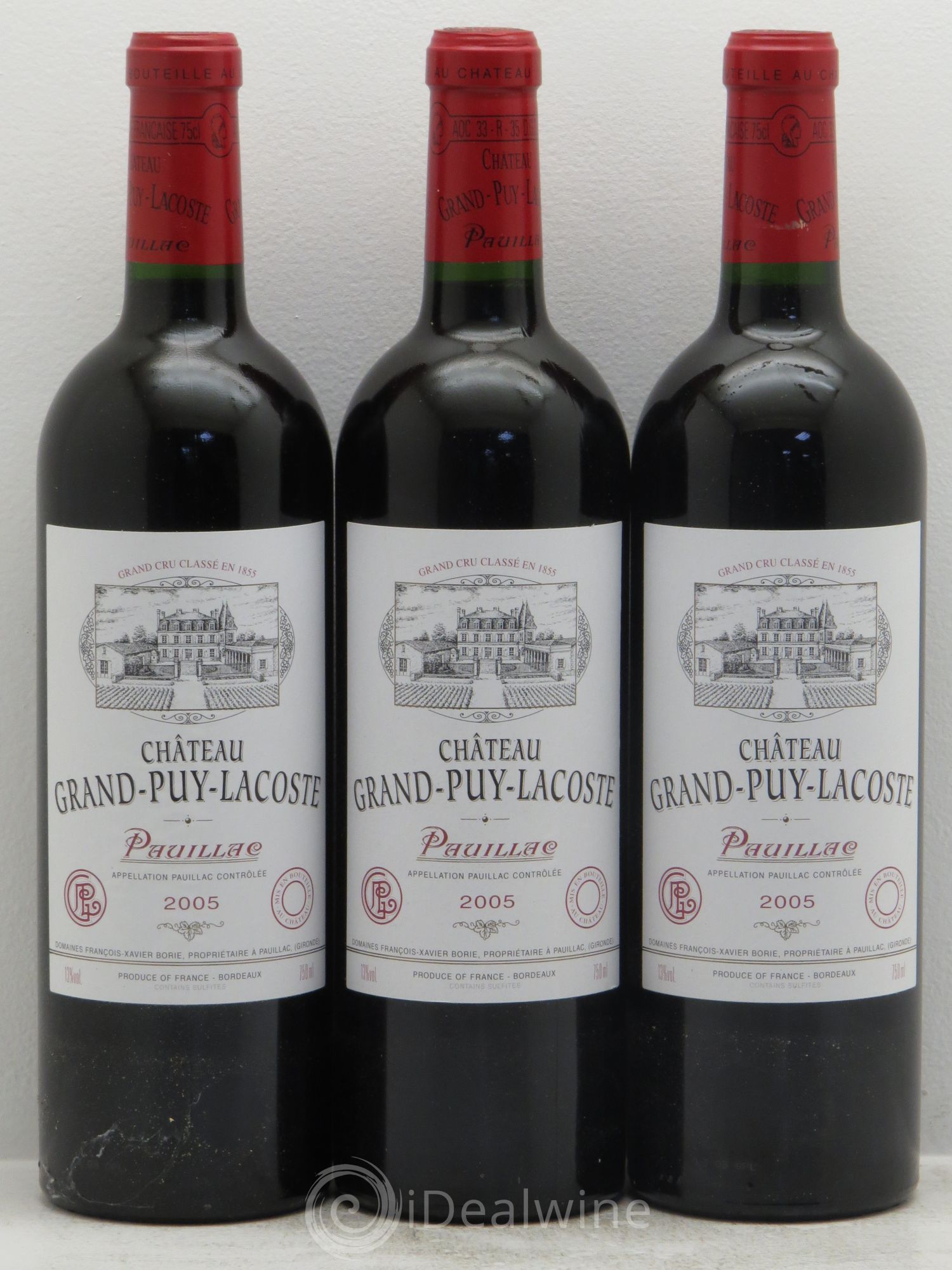 Château Grand Puy Lacoste 5ème Grand Cru Classé 2005 - Lotto di 12 bottiglie - 3