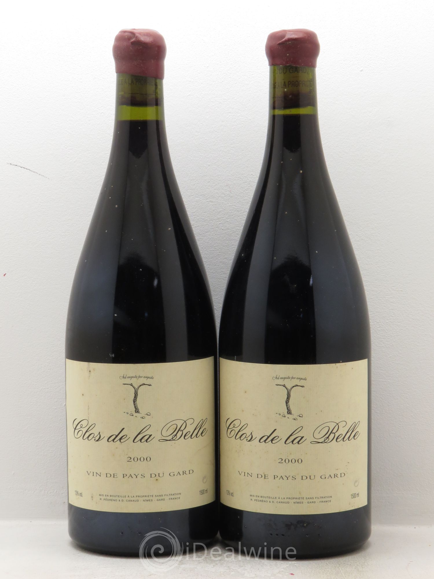 Gard Roc d'Anglade Rémy Pédréno Clos de la Belle 2000 - Lot de 2 magnums - 0
