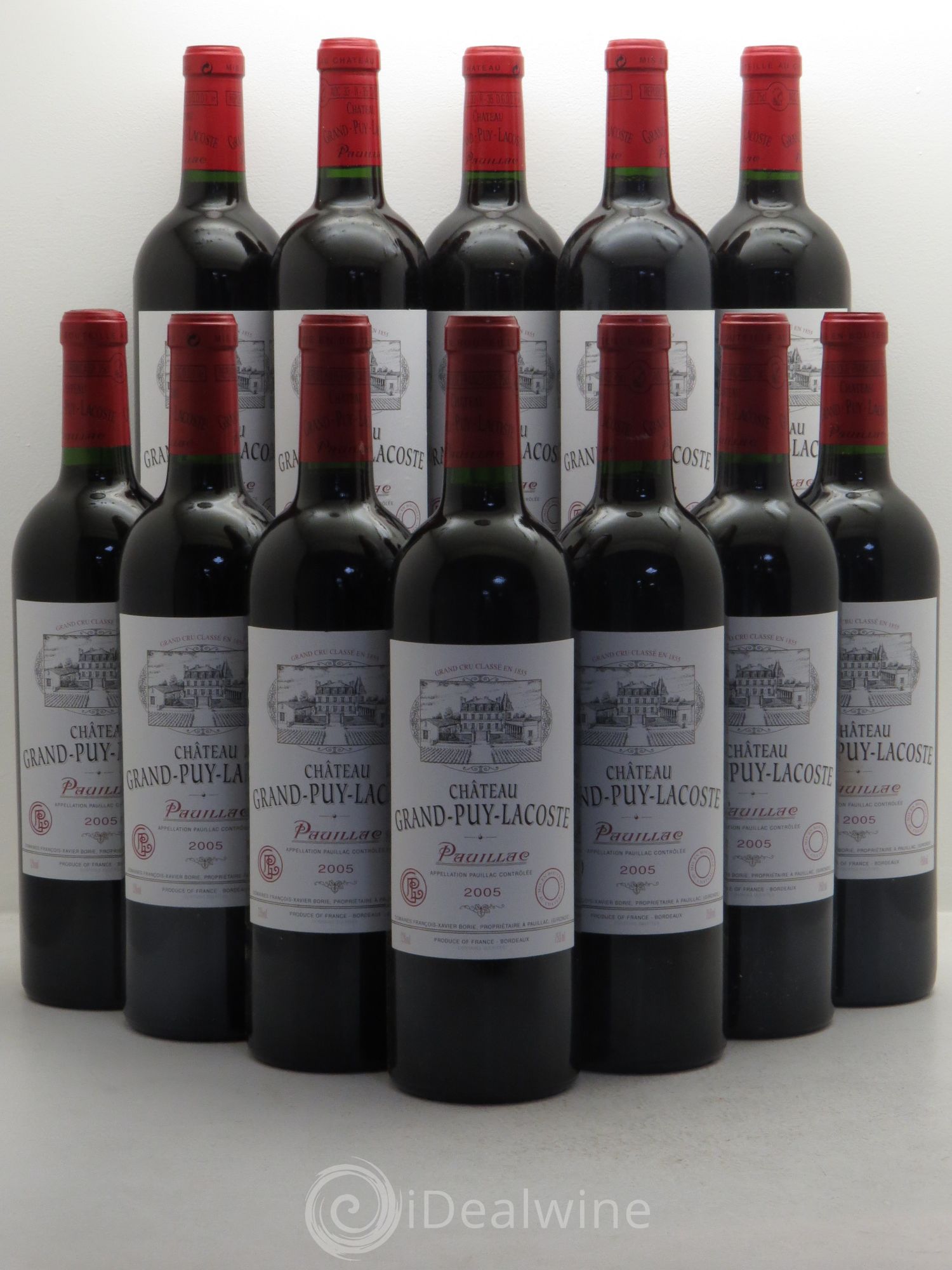 Château Grand Puy Lacoste 5ème Grand Cru Classé 2005 - Lot de 12 bouteilles - 0