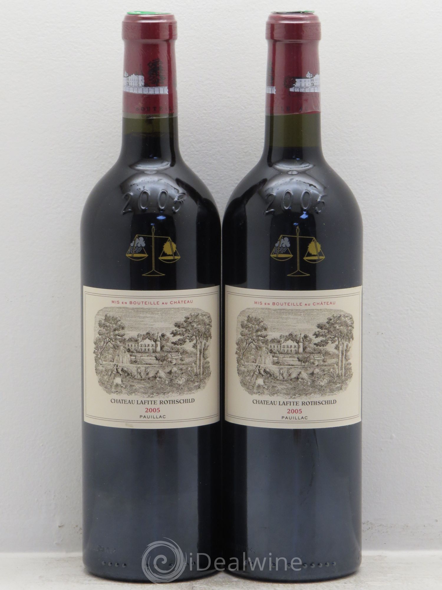 Château Lafite Rothschild 1er Grand Cru Classé 2005 - Lot de 2 bouteilles - 0