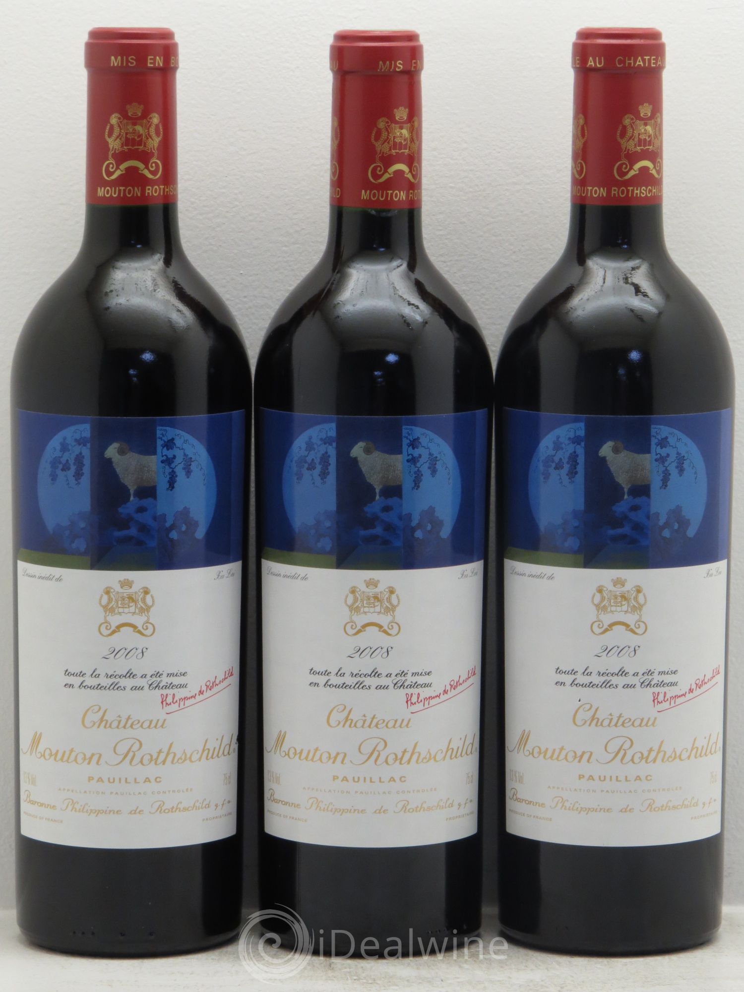 Château Mouton Rothschild 1er Grand Cru Classé 2008 - Lot de 6 bouteilles - 2