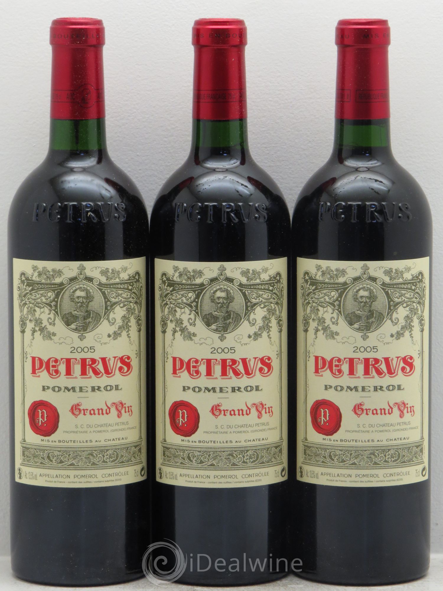 Petrus 2005 - Lot de 3 bouteilles - 0