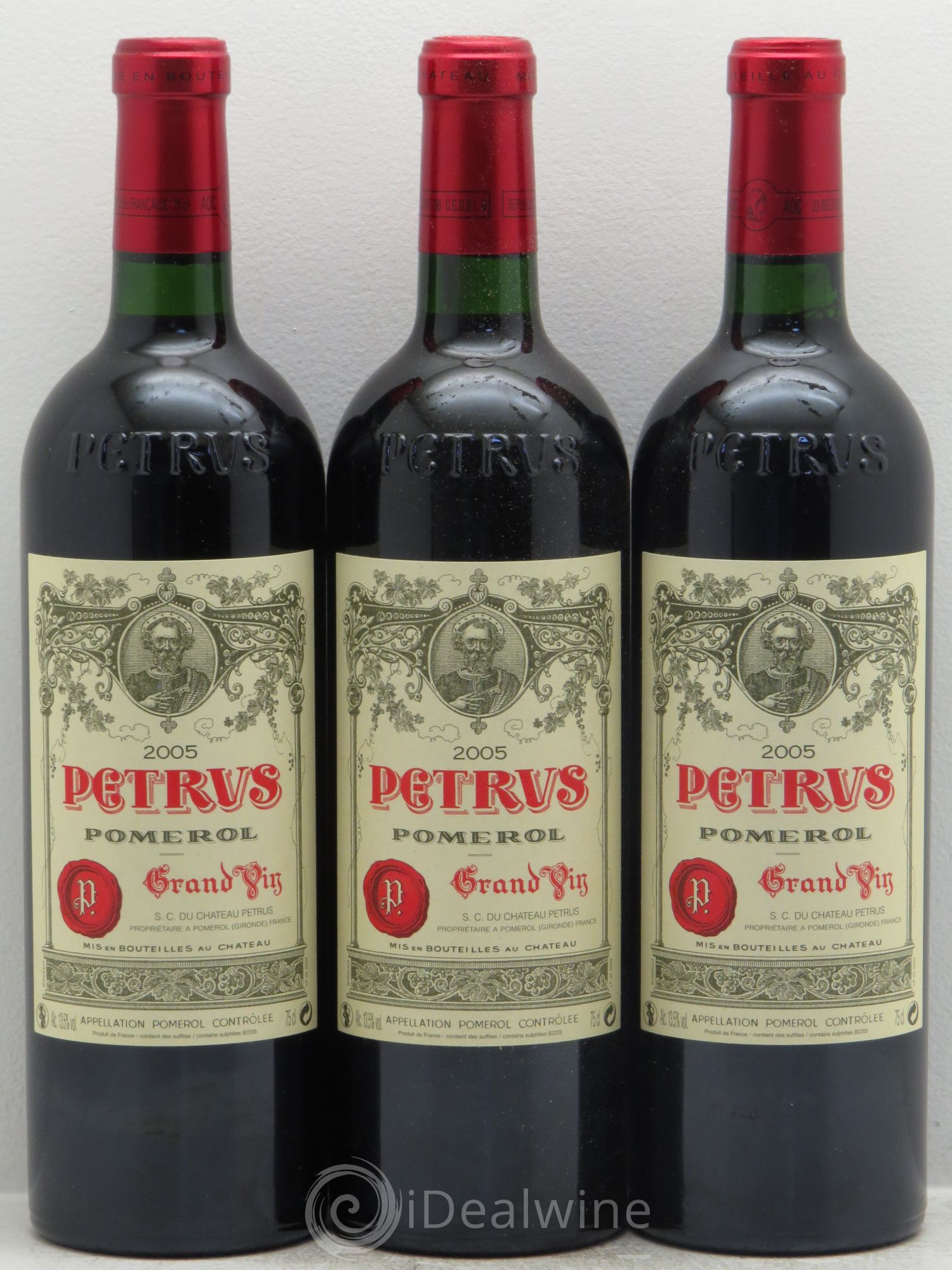 Petrus 2005 - Lot de 3 bouteilles - 0