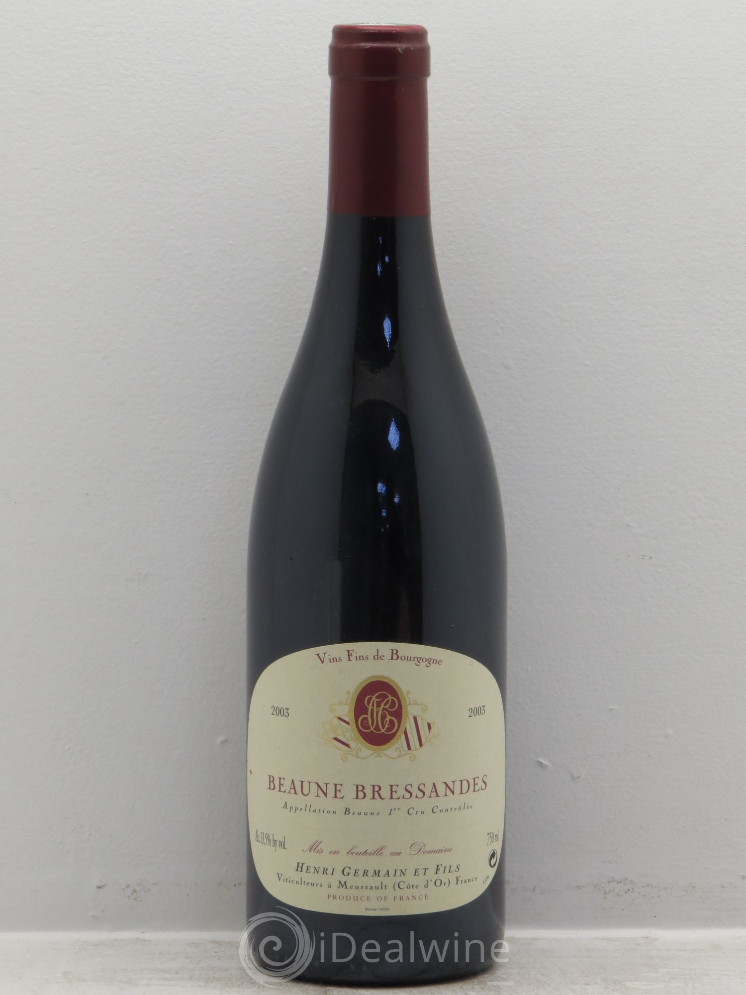 Beaune 1er Cru Domaine Henri Germain 2003 - Lot de 1 bouteille - 0