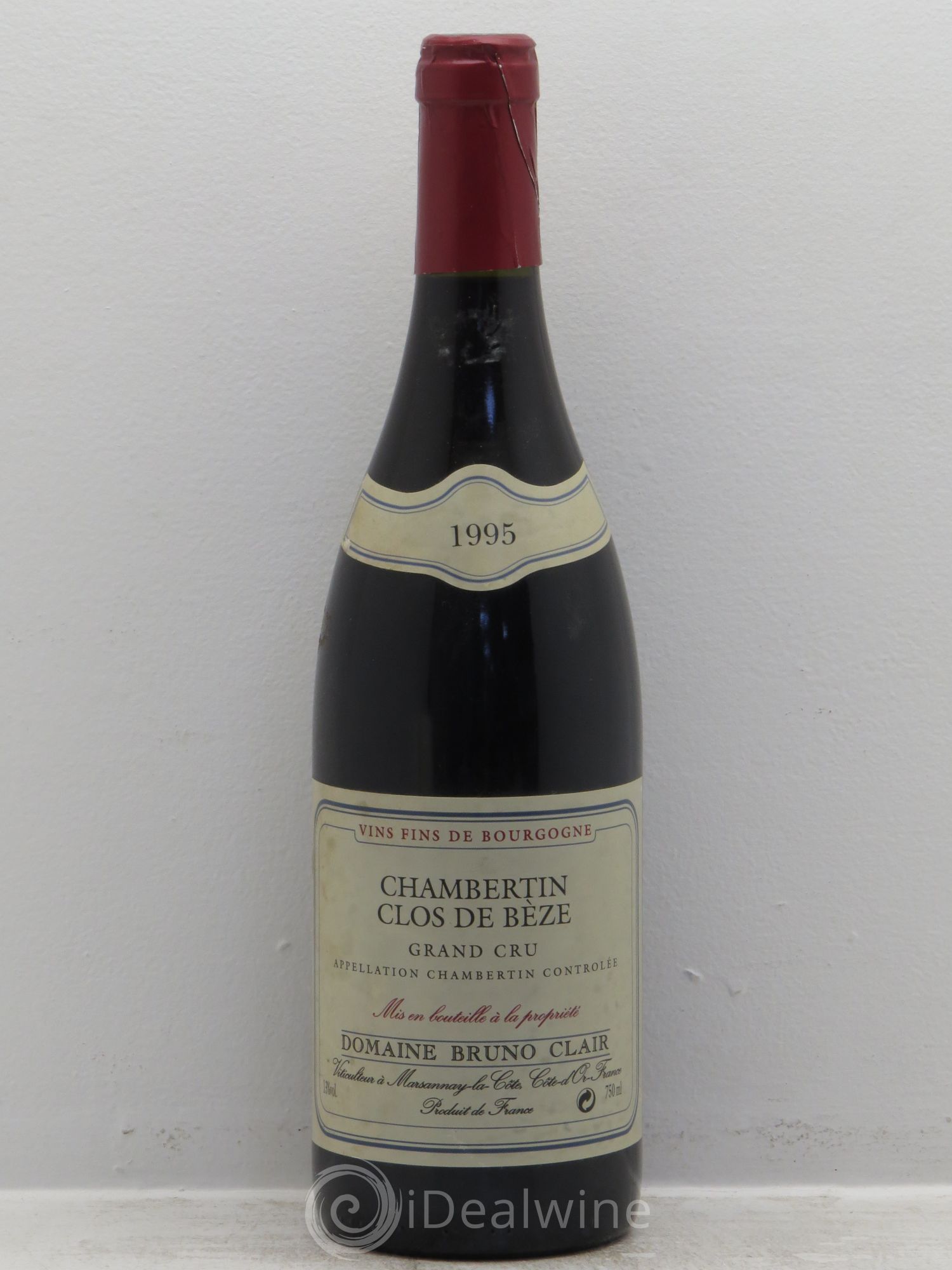 Chambertin Clos de Bèze Grand Cru Bruno Clair (Domaine) 1995 - Lot de 1 bouteille - 0