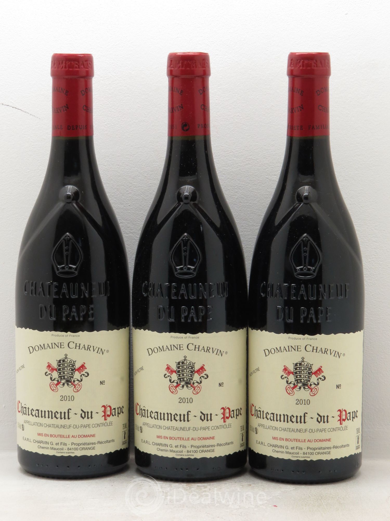 Châteauneuf-du-Pape Charvin (Domaine) 2010 - Lot de 3 bouteilles - 0
