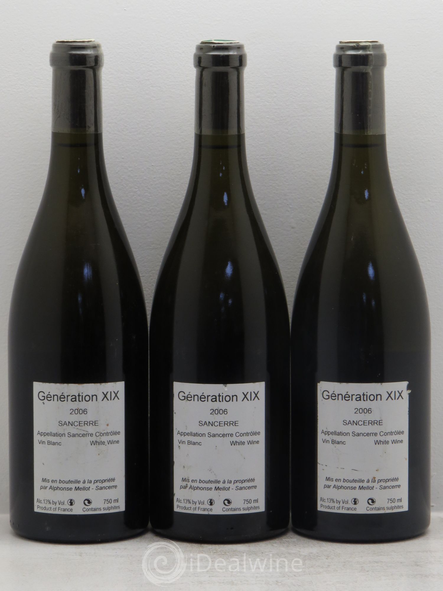 Sancerre Génération XIX Alphonse Mellot 2006 - Lot de 3 bouteilles - 1
